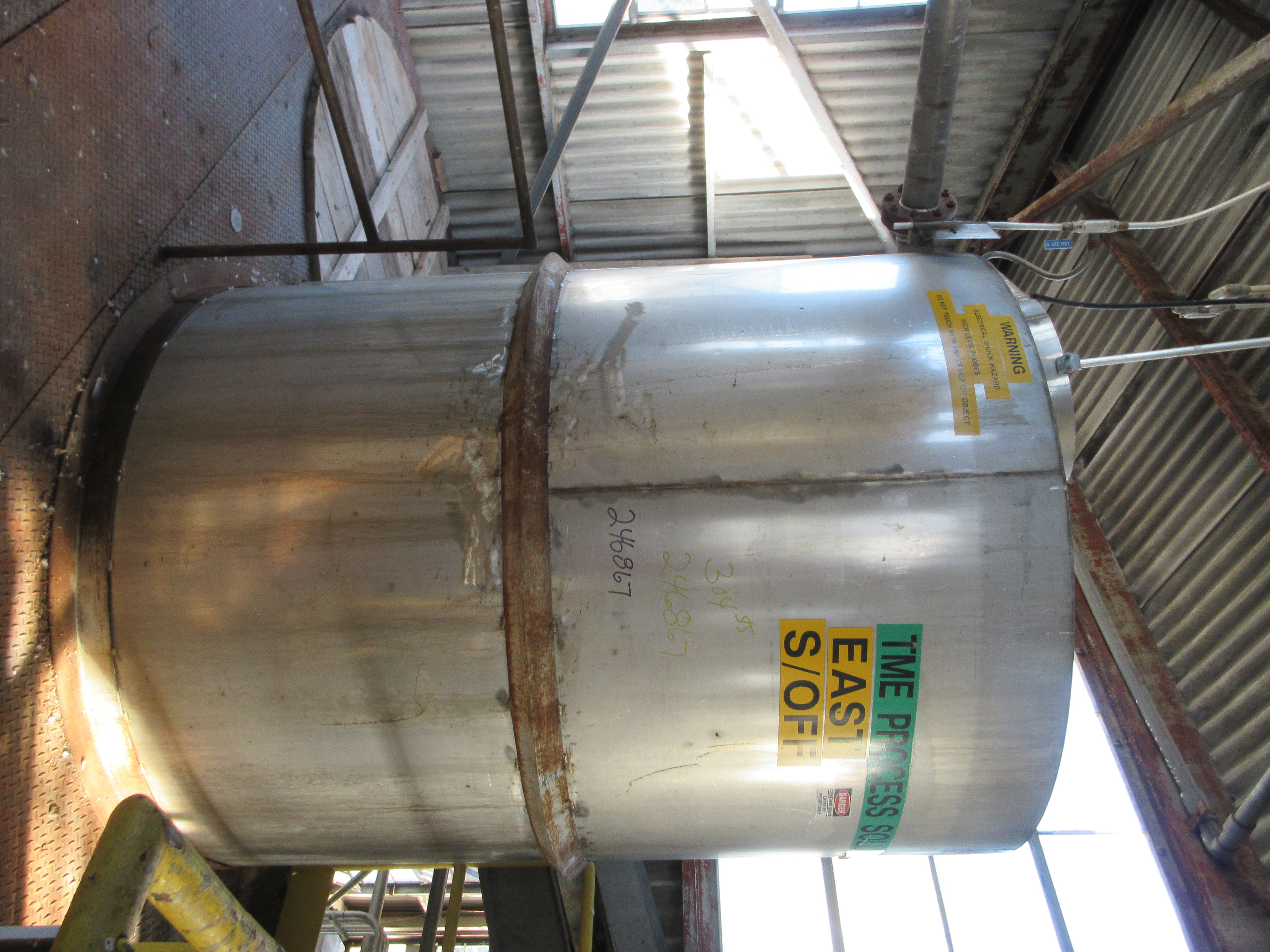 IPP# 246867, 4,921 L (1,300 gallons)  Stainless Steel 304  Tank For Sale