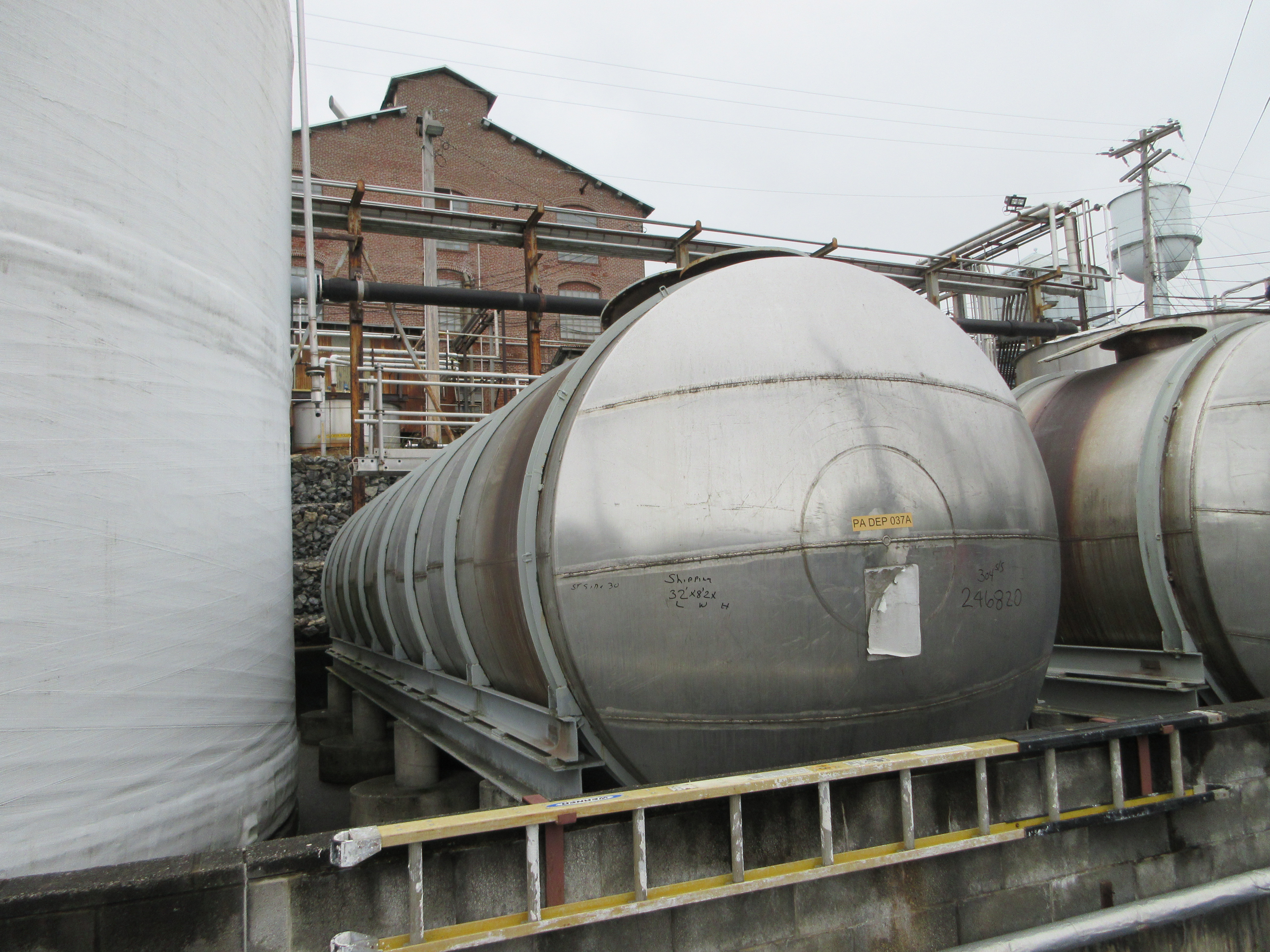 IPP# 246820, 41,640 L (11,000 gallons)  Stainless Steel 304  Tank For Sale