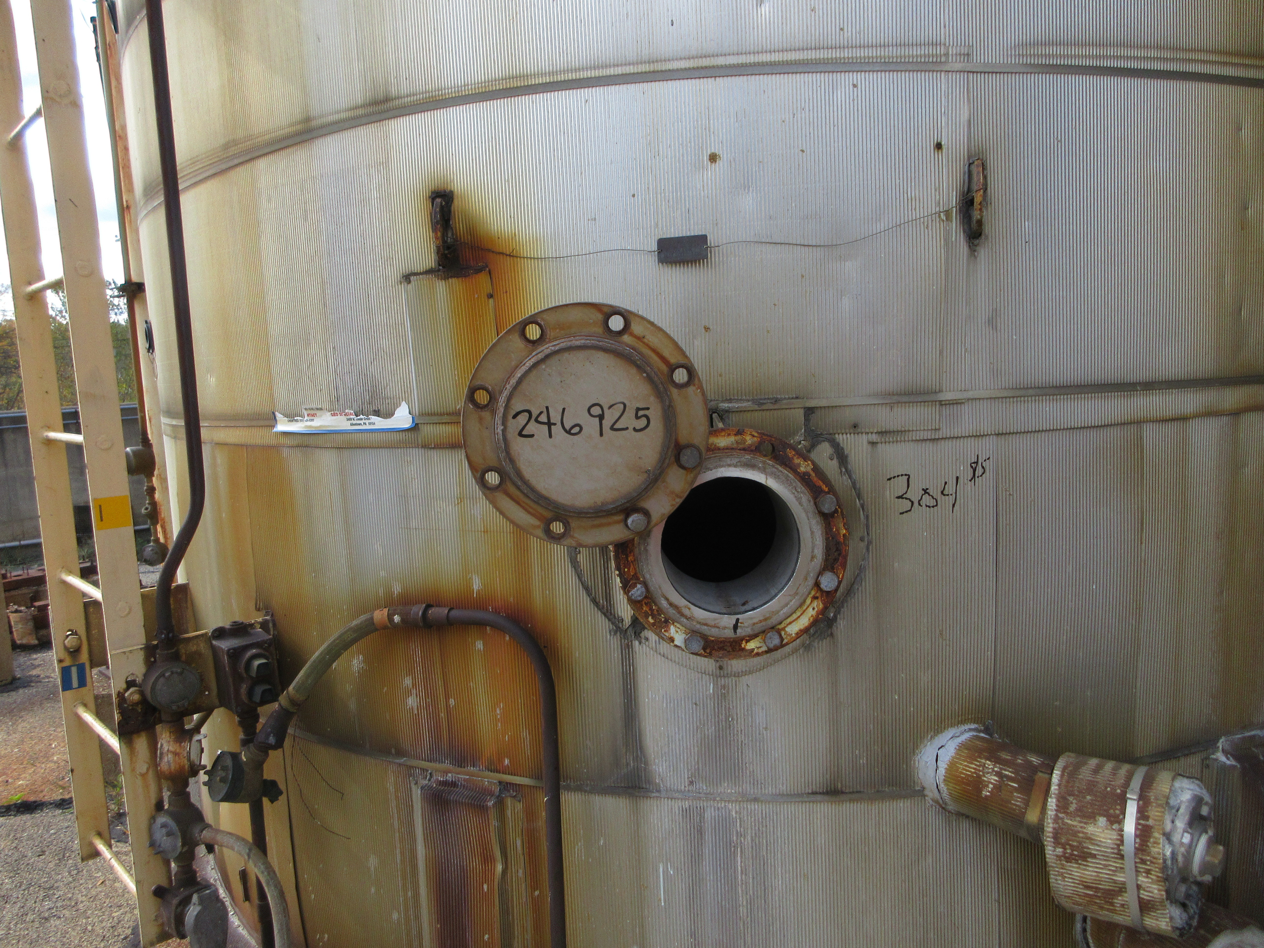 IPP# 246925, 44,289 L (11,700 gallons)  Stainless Steel 304  Tank For Sale