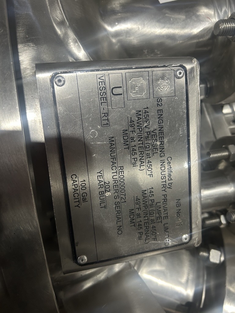 New Stainless Steel 316L Gale Process Solutions Batch-Type Agitated Reactor - IPP# 247103