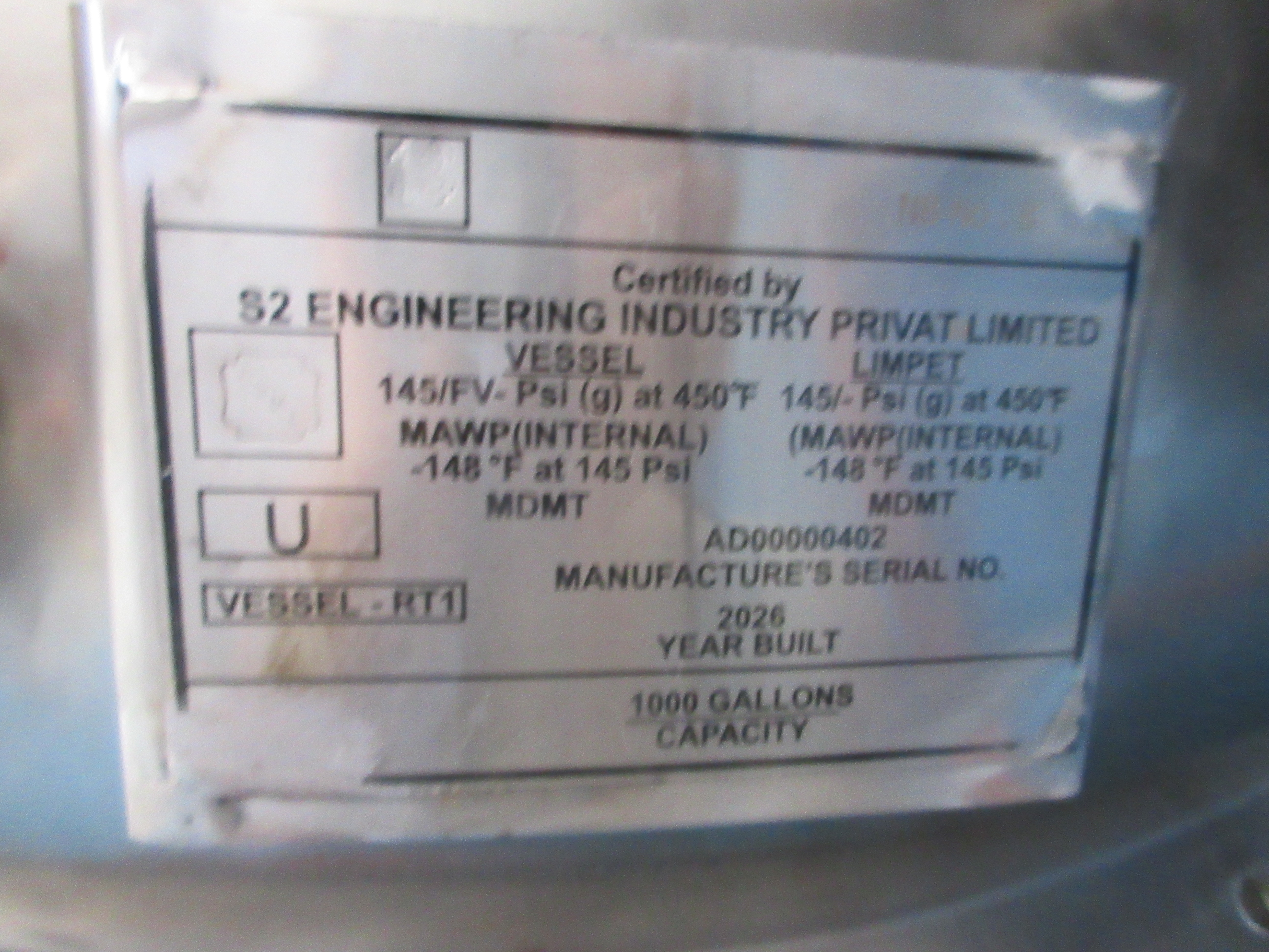 New Hastelloy - C22 Gale Process Solutions Batch-Type Agitated Reactor - IPP# 247115