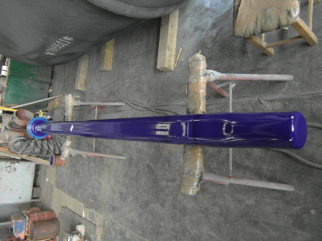 Glass-lined 6″ Beavertail Baffle for 15,150 L (4,000 gal) Reactors - IPP# 247283