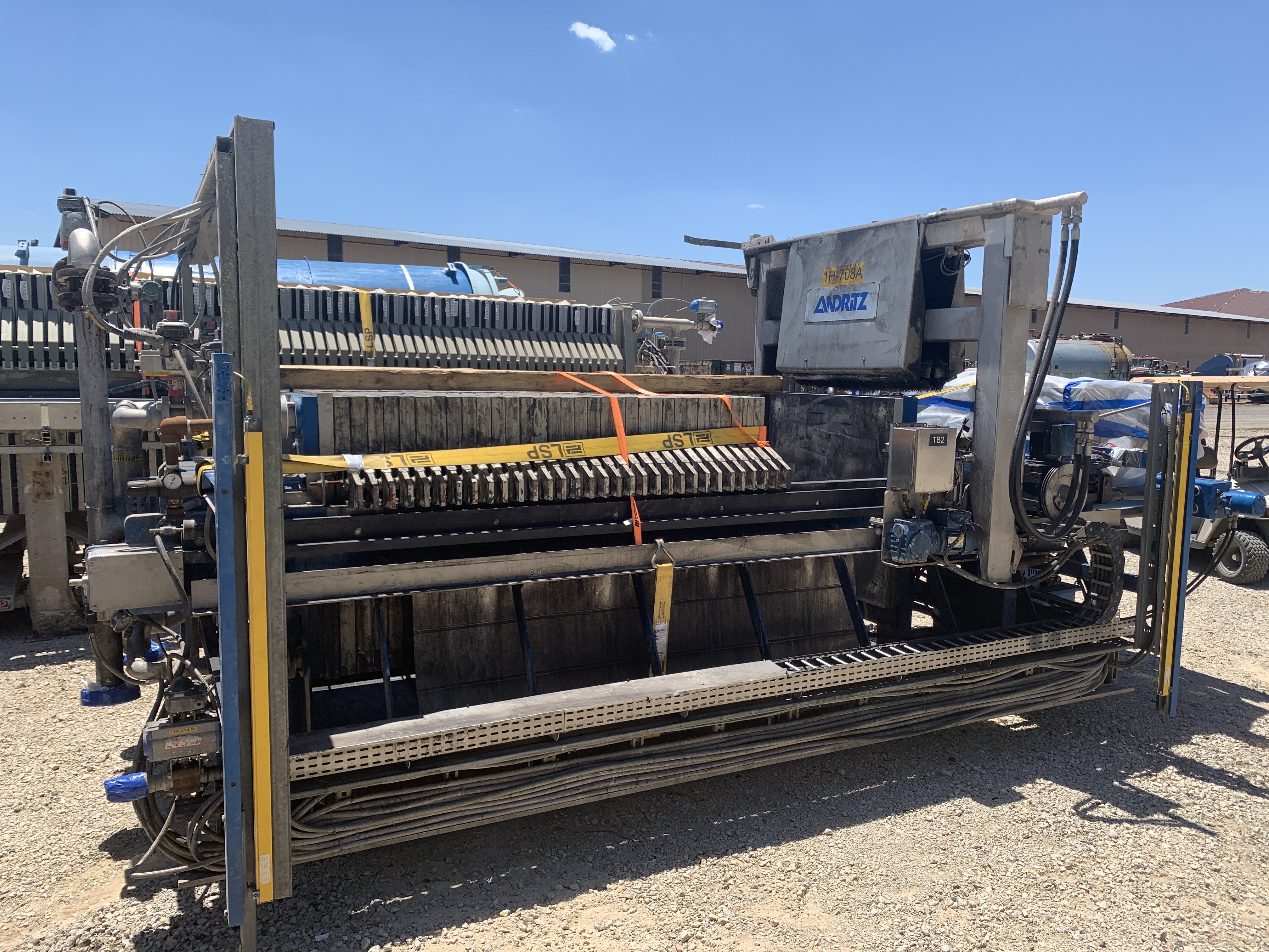 Filter Press, 532 Sq.Ft. Filtration Area,  Polypropylene plates , Manufactured by Andritz - IPP# 247212