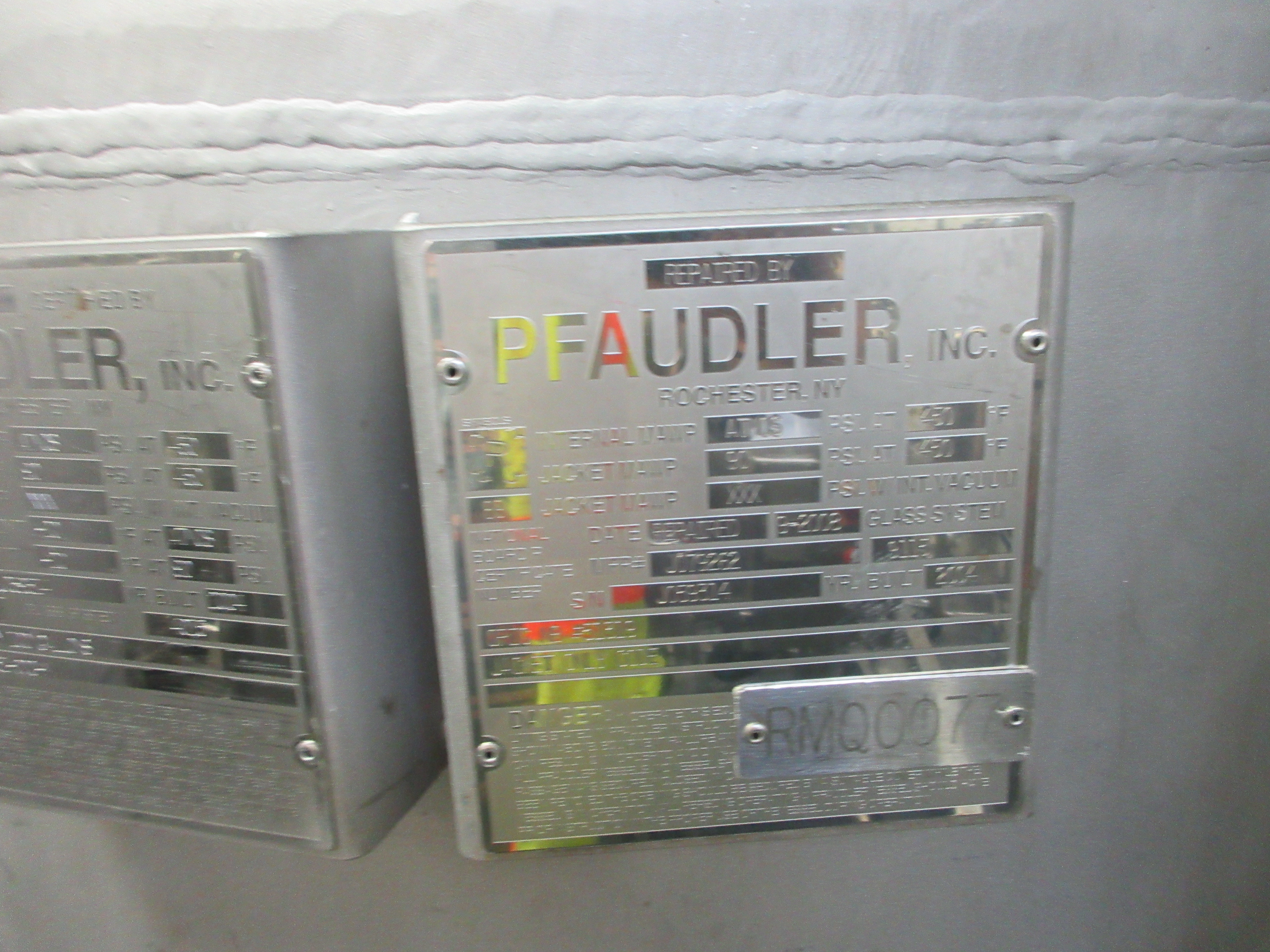 Glasslined Pfaudler RT Tank - IPP# 247318