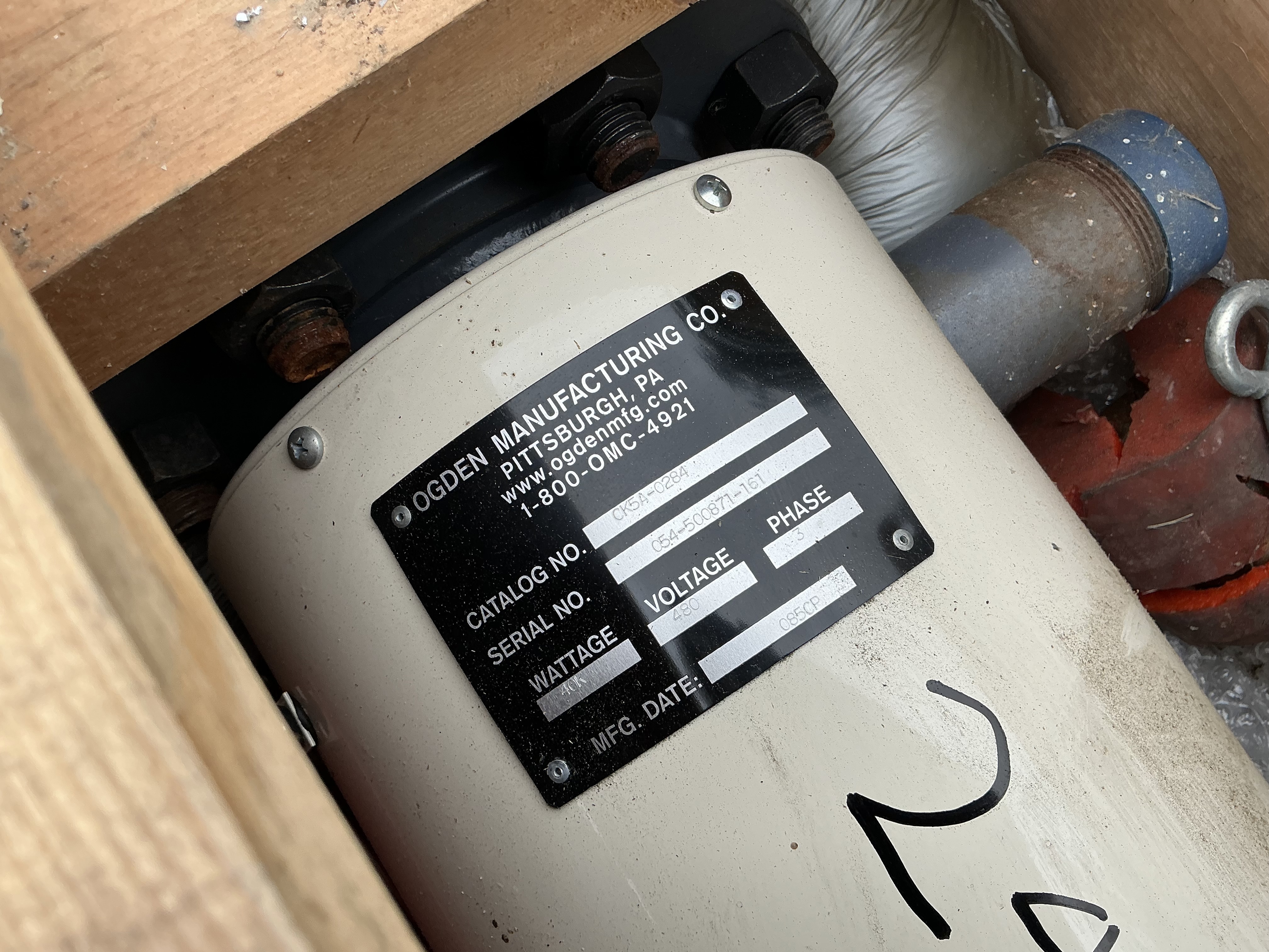 Carbon Steel Electric 40 K watts  Shell and Tube Heat Exchanger - IPP# 247464