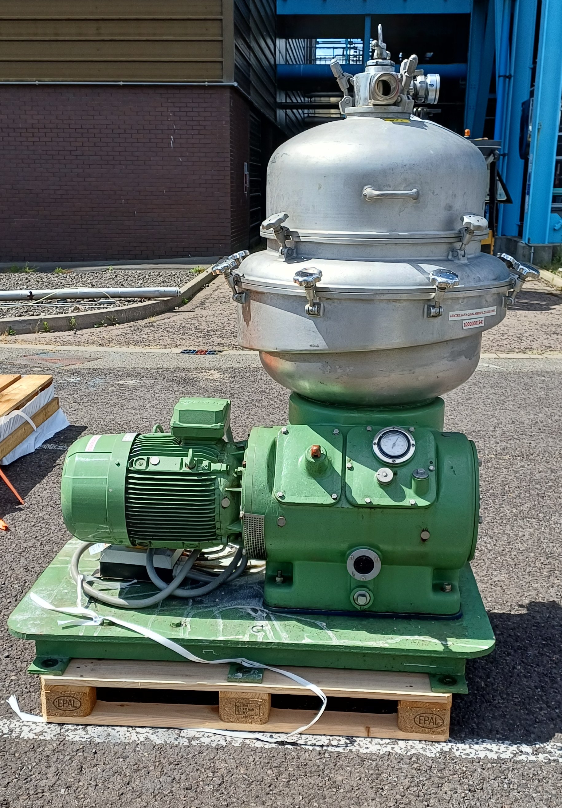 Stainless Steel 316L Alfa Laval, type HMBRPX 213 Disc Bowl Centrifuge- - IPP# 248273