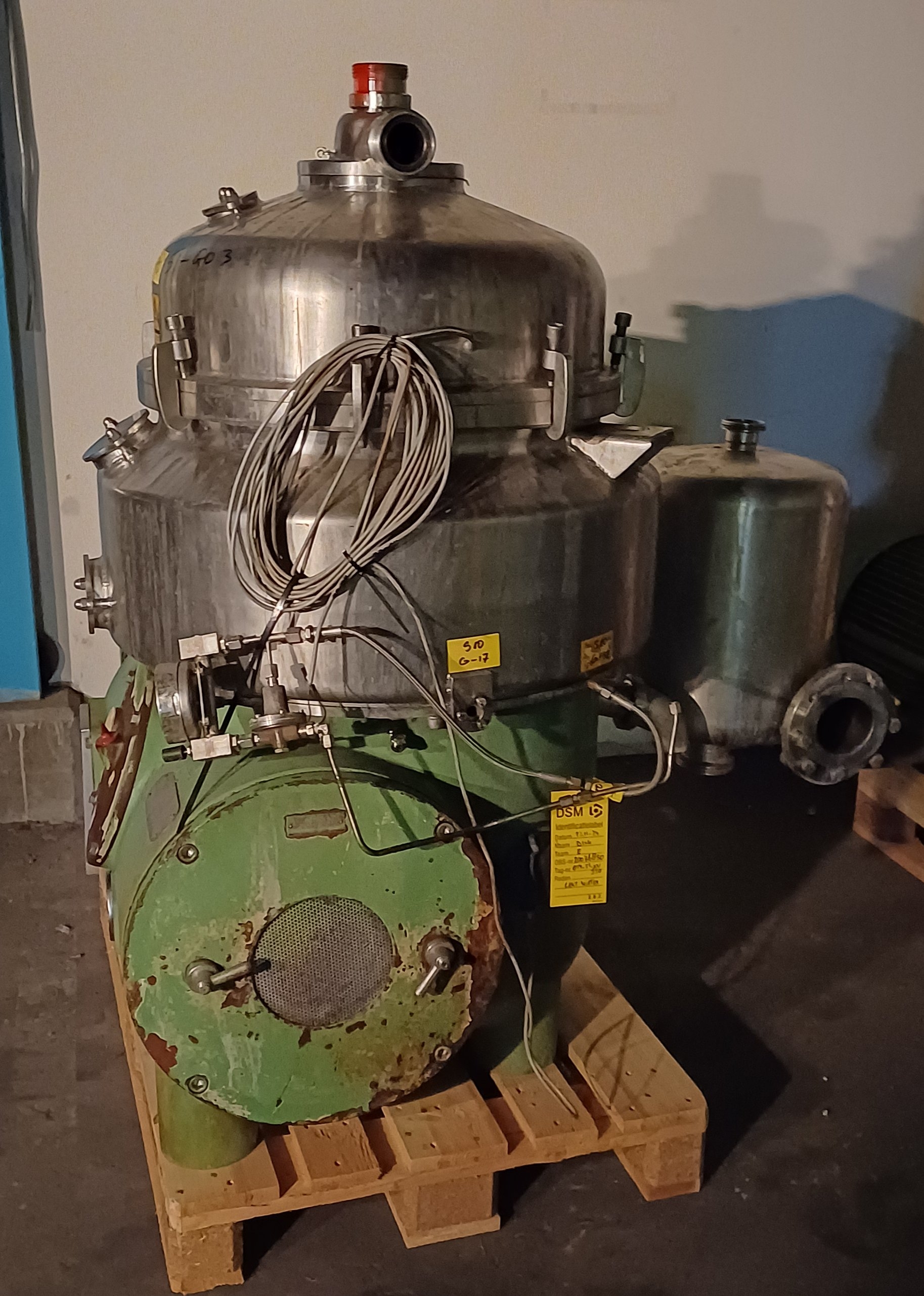 Stainless Steel 316L Westfalia HDB 75-06-016 Disc Bowl Centrifuge - IPP# 248277