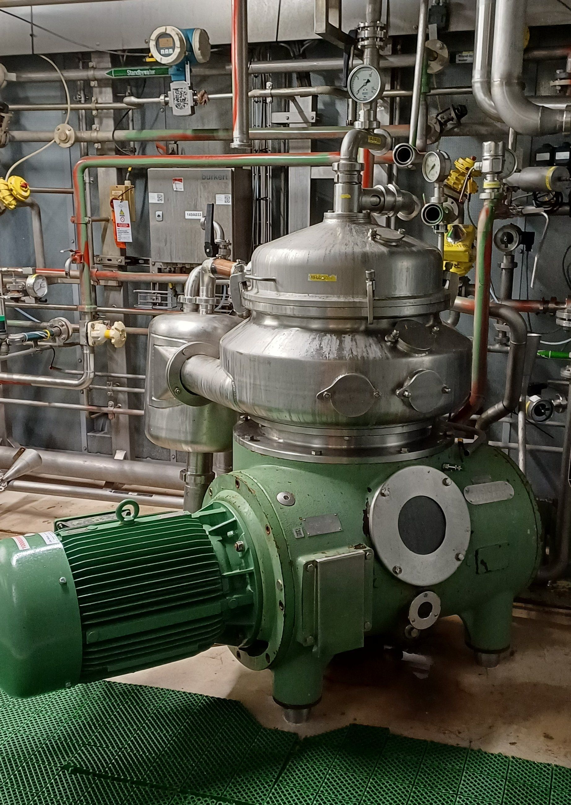 Stainless Steel 316L Westfalia HDB 75-76-016 Disc Bowl Centrifuge- - IPP# 248281