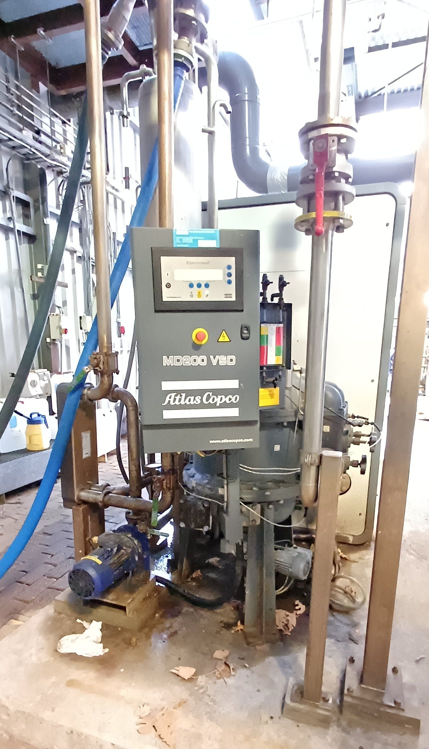 Carbon Steel Atlas Copco ZR75 VSD Rotary Screw Compressor - IPP# 248285