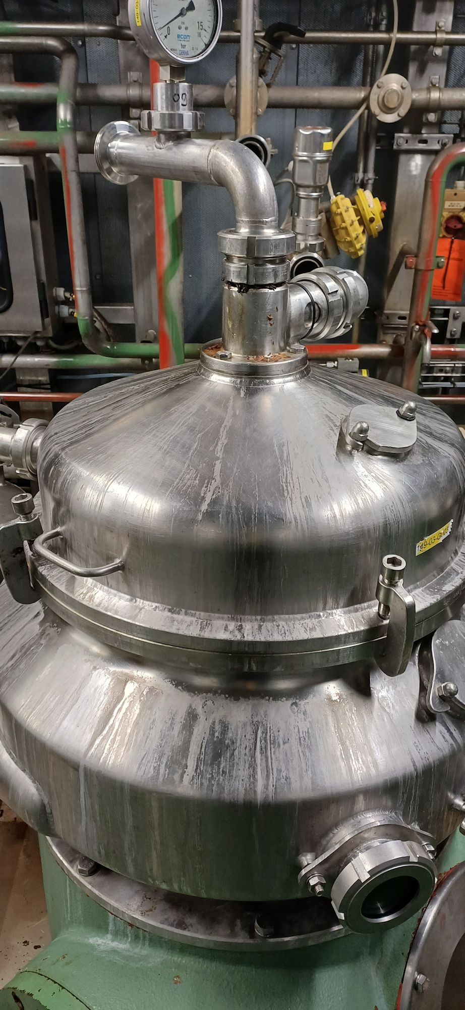 Stainless Steel 316L Westfalia HDB 75-76-016 Disc Bowl Centrifuge - IPP# 248457