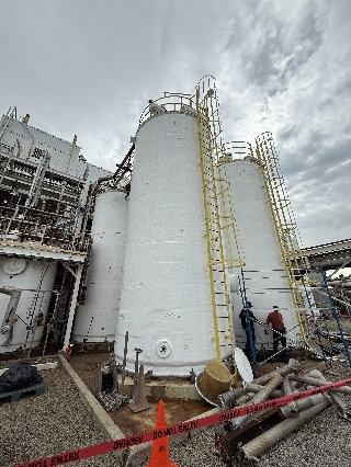 78 ft2 Fiberglass Crystallizer/Evaporator with Titanium Coil