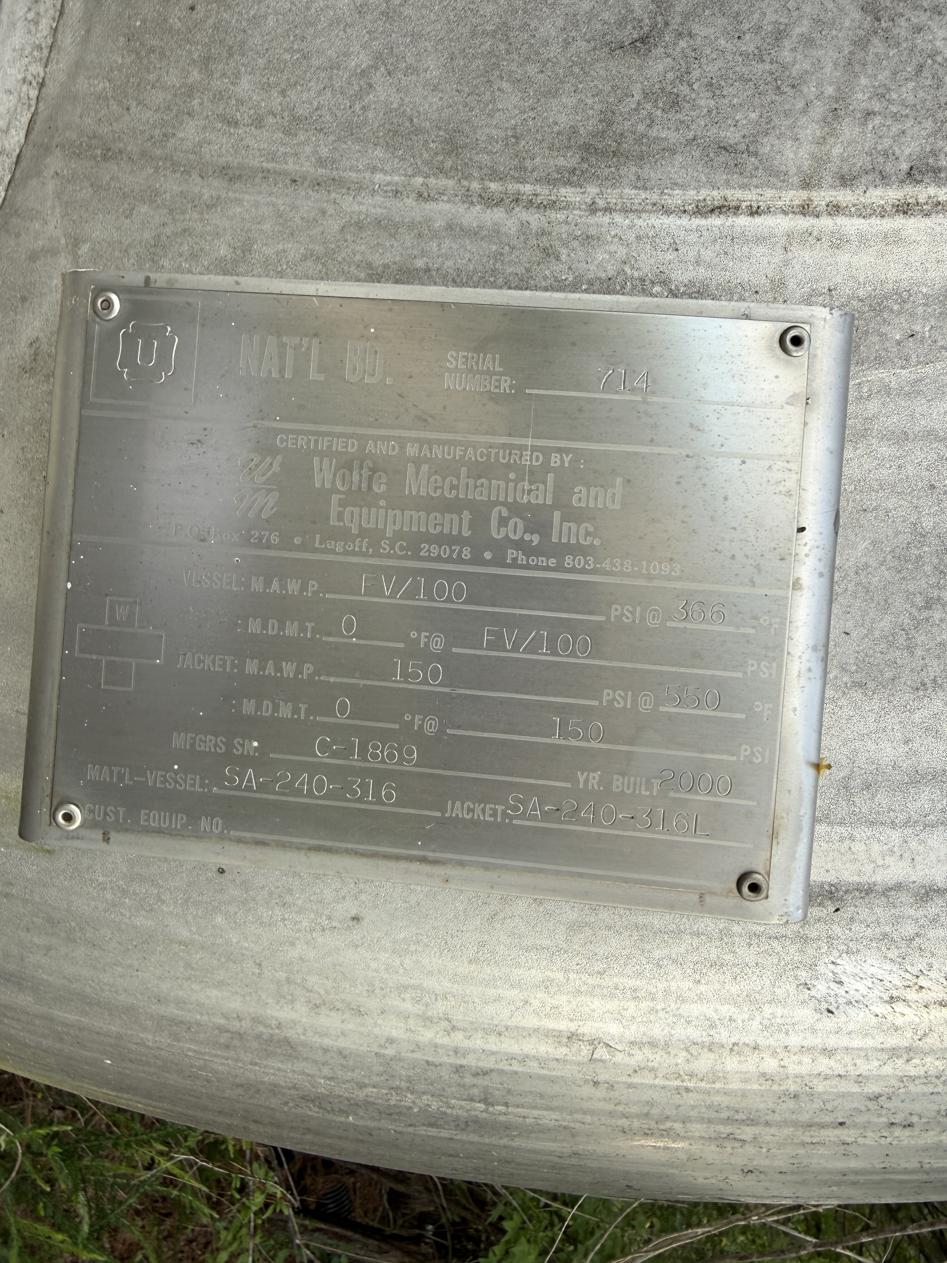 Batch Type Body Only Reactor - IPP# 248802