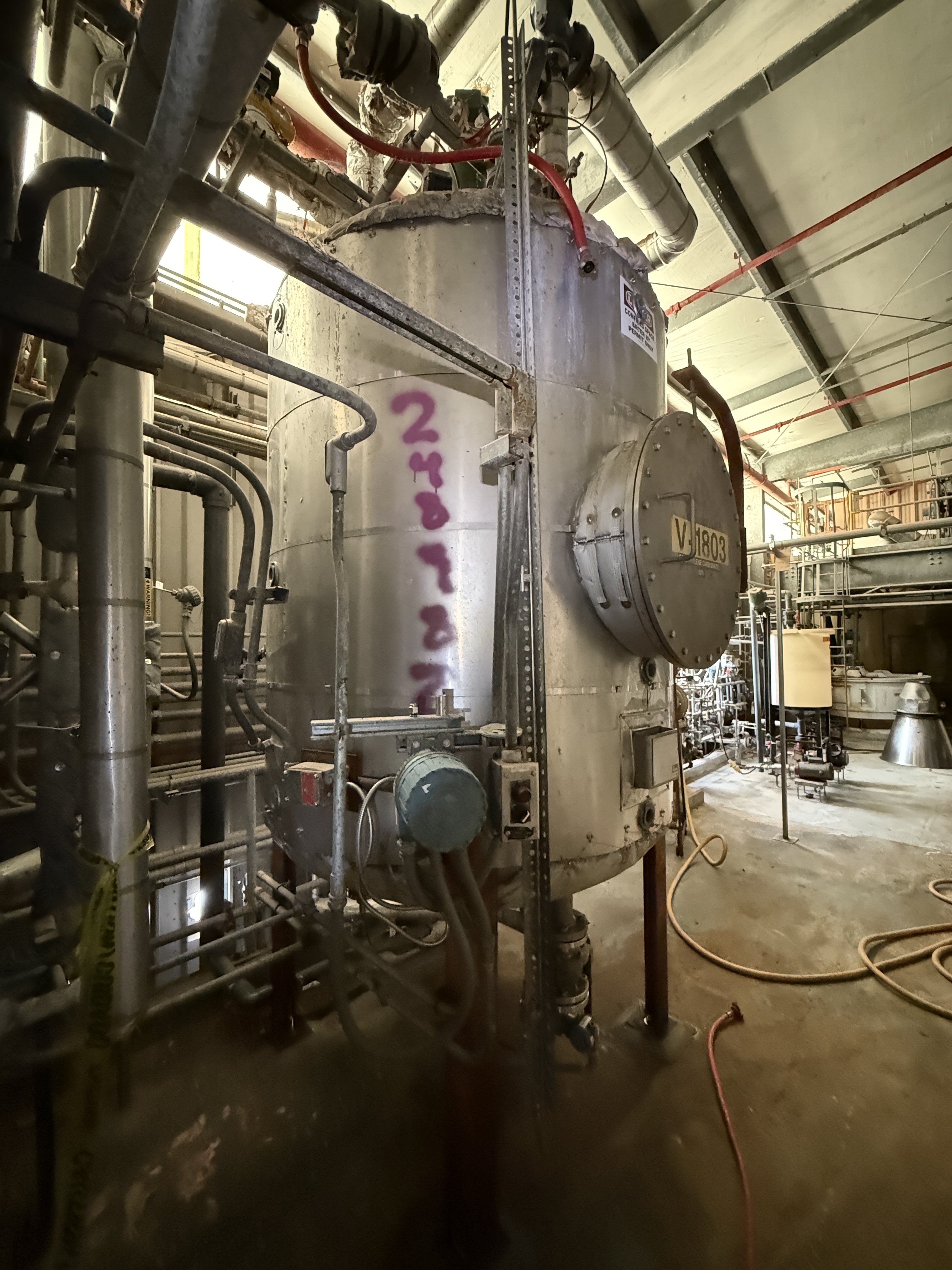 800 Gallon Stainless Steel 304 Agitated Tank - IPP# 248987