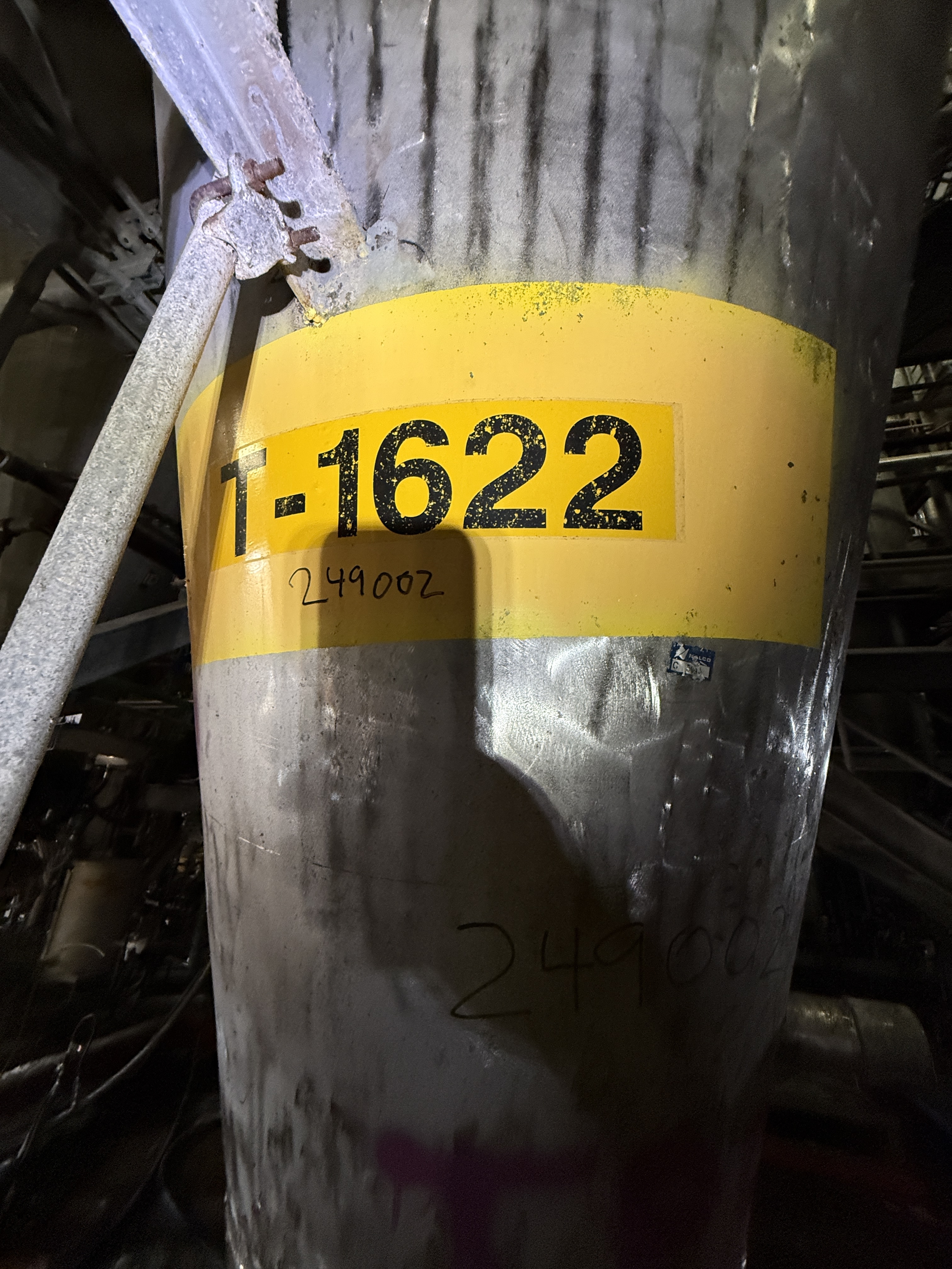 5,900 Gallon Stainless Steel 304 Silo with Dust Collector - IPP# 249002