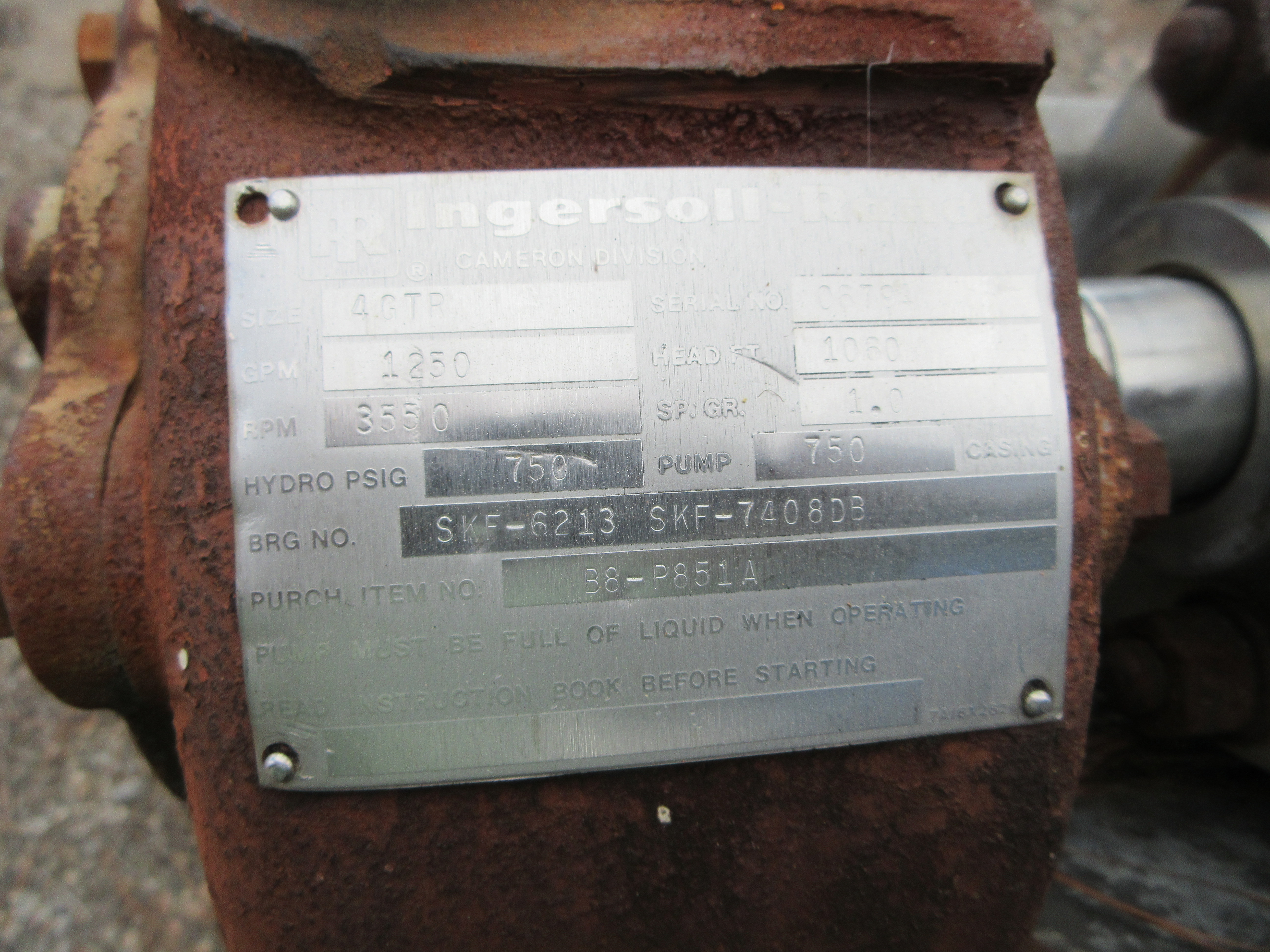 Stainless Steel 316  Centrifugal Pump - IPP# 240110