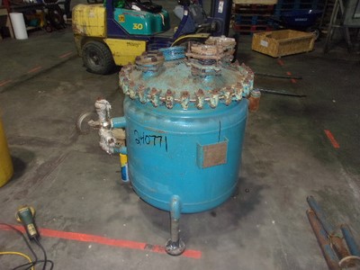 IPP# 240771, 189.3 L (50 gallons)  Glasslined Batch-Type Agitated Reactor For Sale