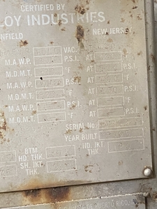 Stainless Steel 316 Alloy Industries Batch-Type Agitated Reactor - IPP# 241041