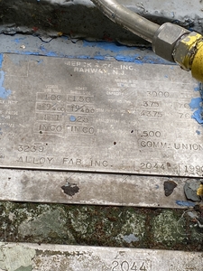 Stainless Steel 316 Alloy Fab Batch-Type Agitated Reactor - IPP# 241068