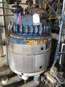 IPP# 241095, 378.5 L (100 gallons)  Glasslined Batch-Type Agitated Reactor For Sale