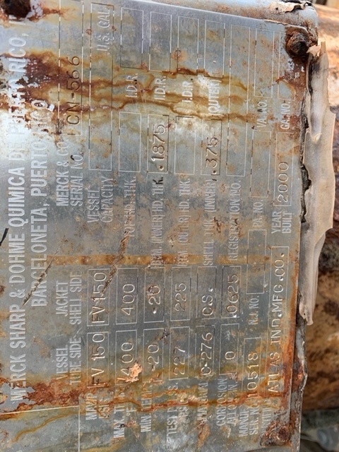 Hastelloy - C276 Atlas Industrial 20-42 BEM Shell and Tube Heat Exchanger - IPP# 241157