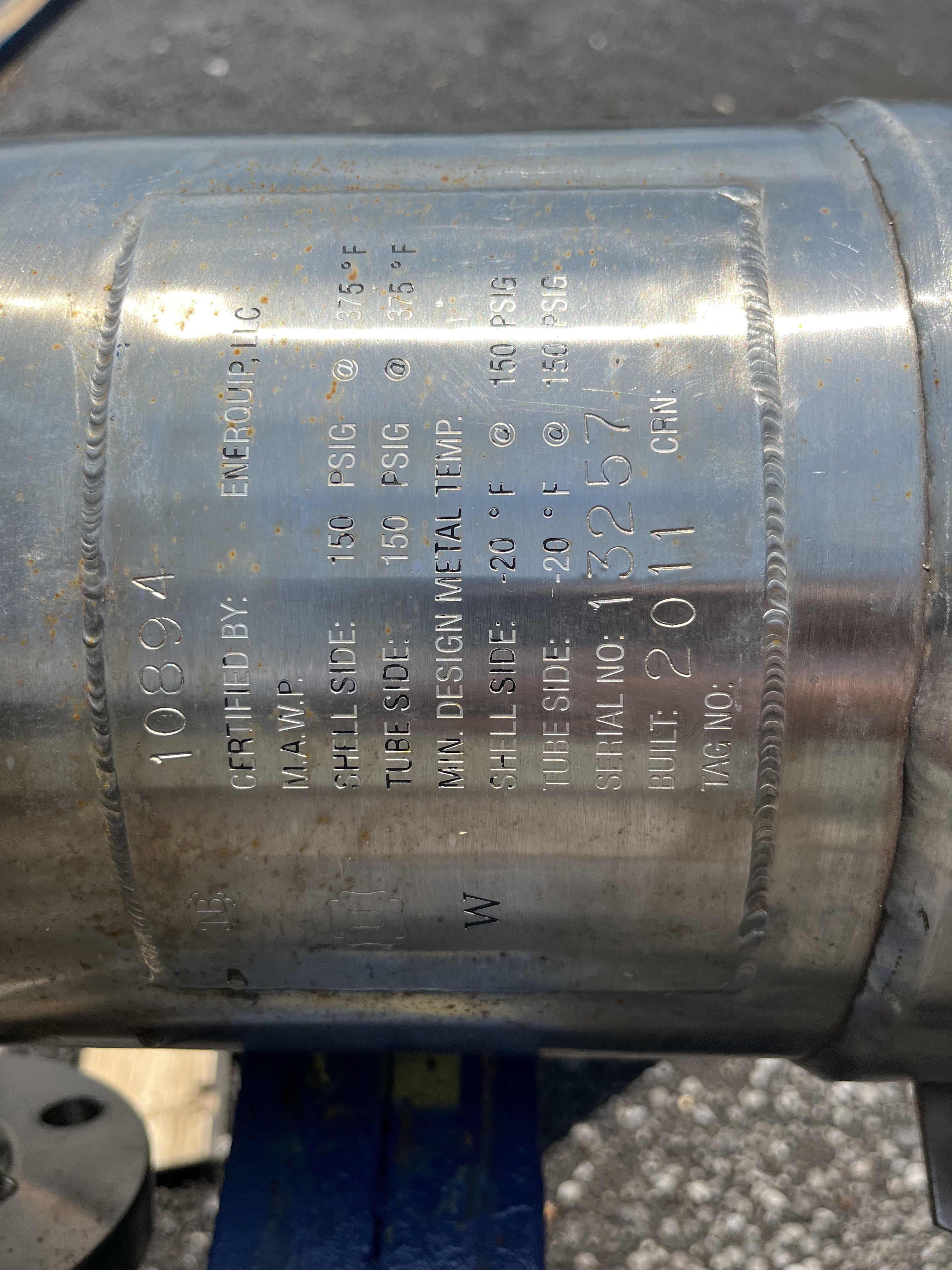 Stainless Steel 316L Shell and Tube Heat Exchanger - IPP# 241133