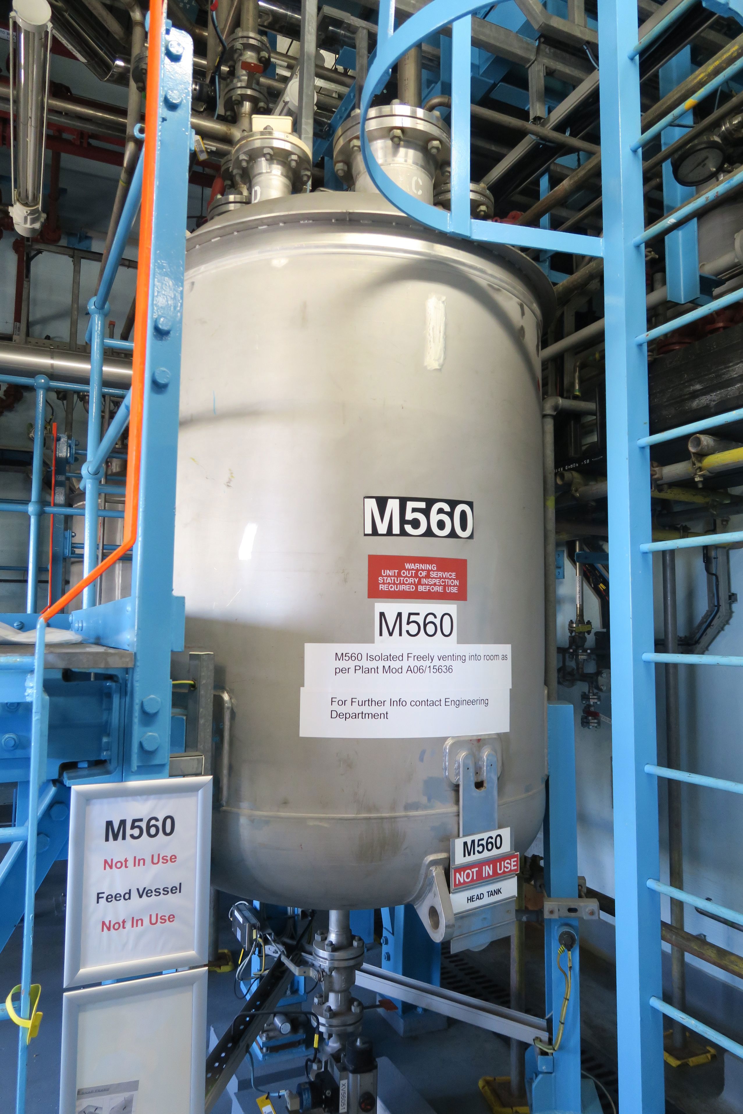 Stainless Steel 316L Isaac Webster and Sons Ltd Tank - IPP# 242557