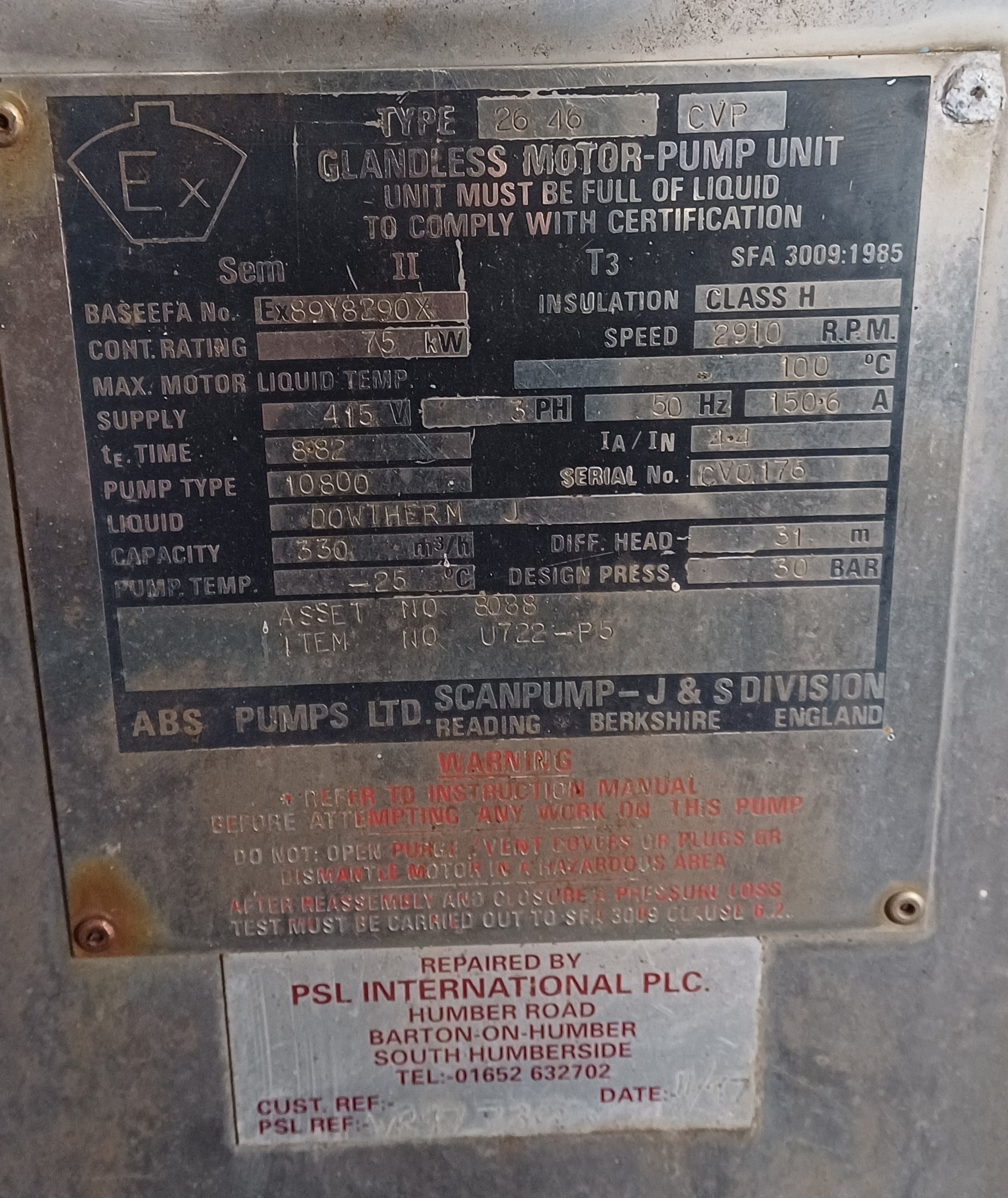 Carbon Steel ABS Pumps Ltd Glandless Motor Centrifugal Pump - IPP# 242744