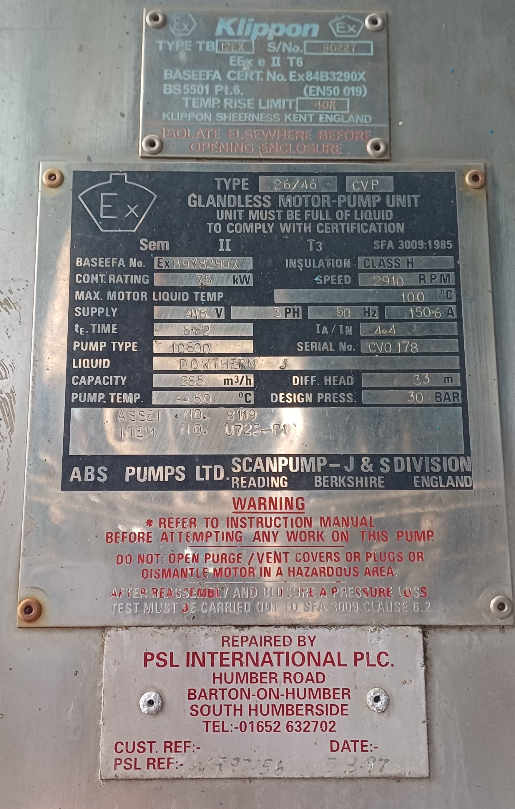 Carbon Steel ABS Pumps Ltd Glandless Motor Centrifugal Pump - IPP# 242749