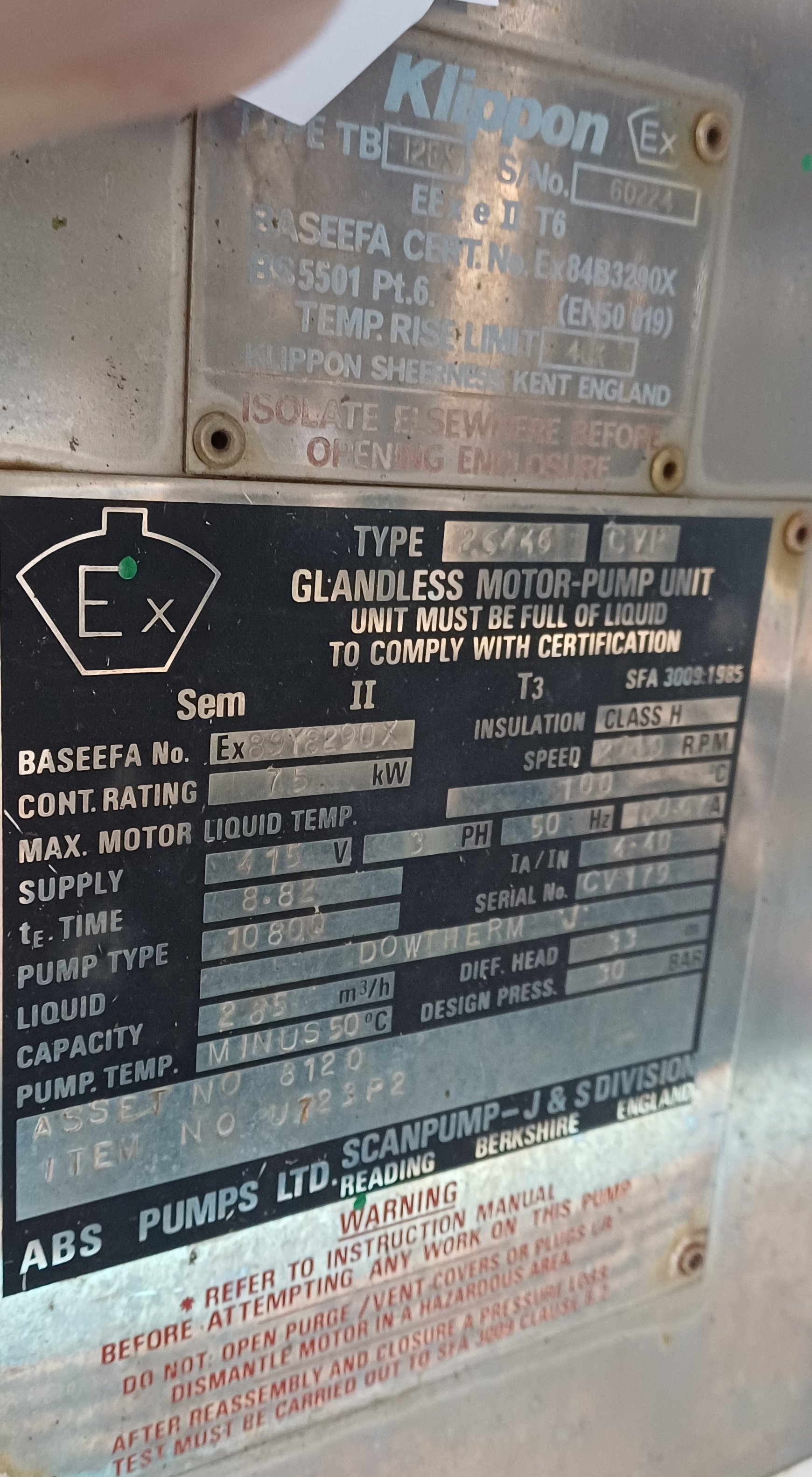 Carbon Steel ABS Pumps Ltd Glandless Motor Centrifugal Pump - IPP# 242750