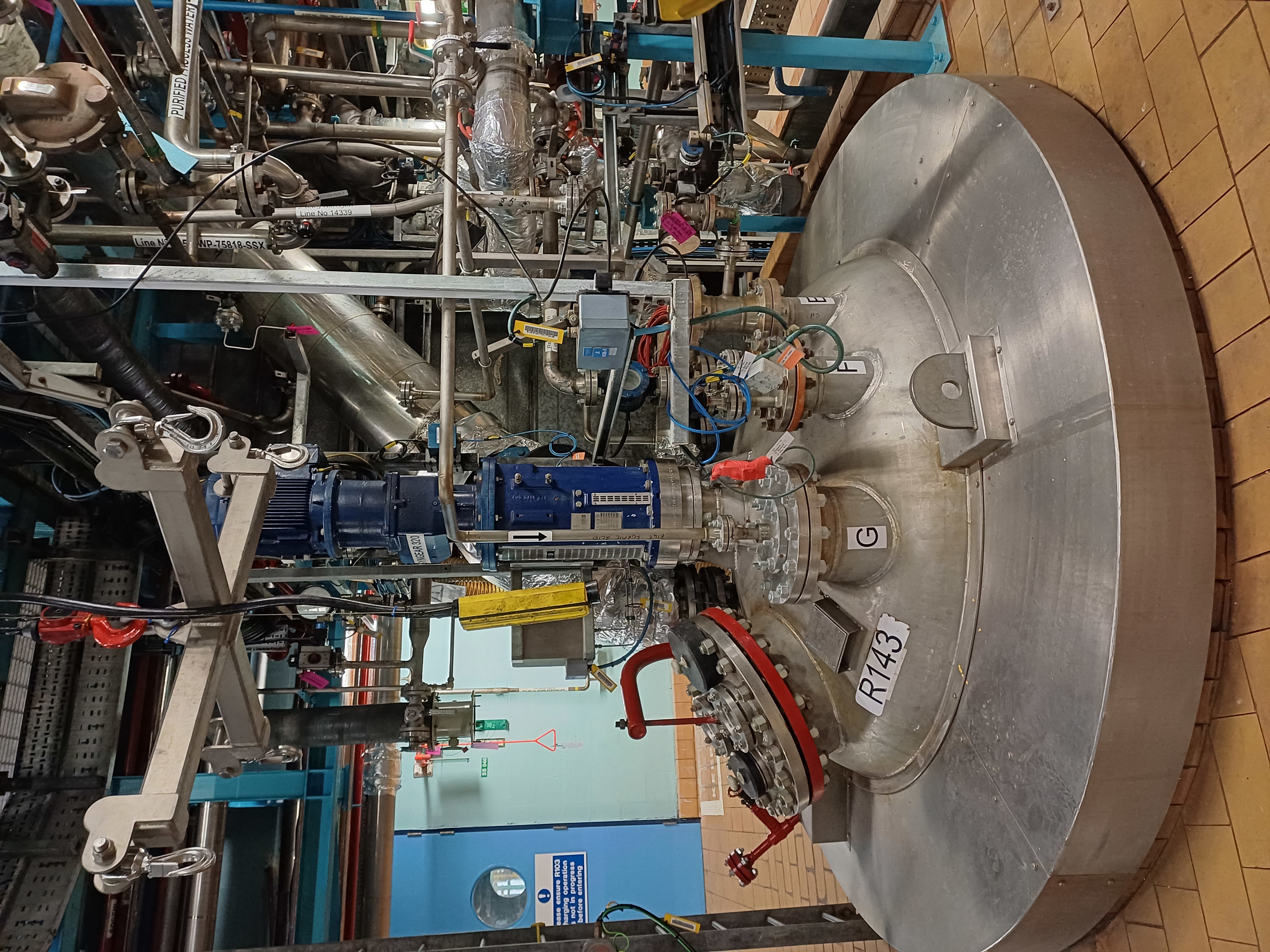 Stainless Steel 316L James Bendall & Sons Ltd Batch-Type Agitated Reactor - IPP# 242708