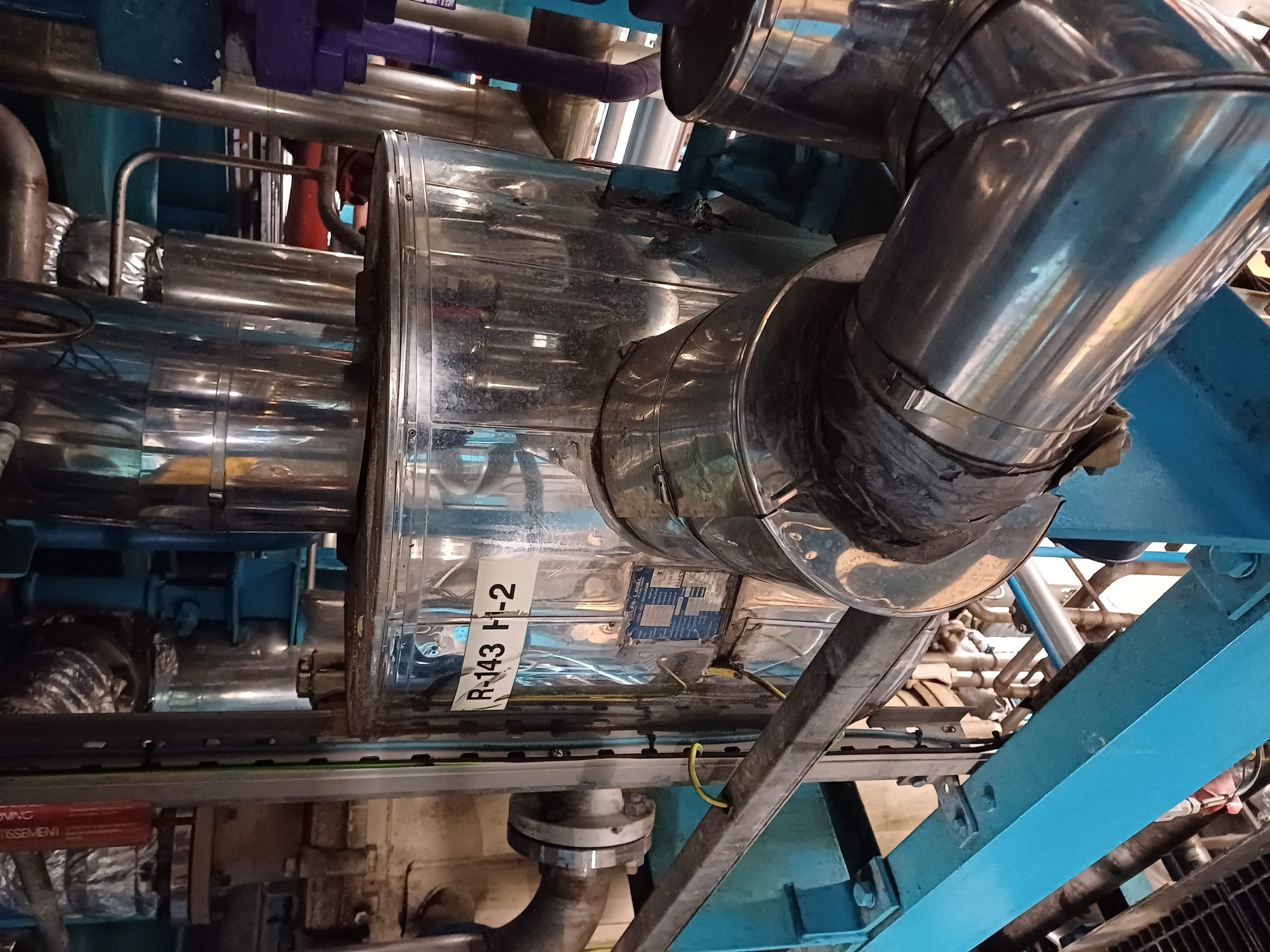 Stainless Steel 316L Alfa Laval SHE 1.V Spiral Heat Exchanger - IPP# 242710