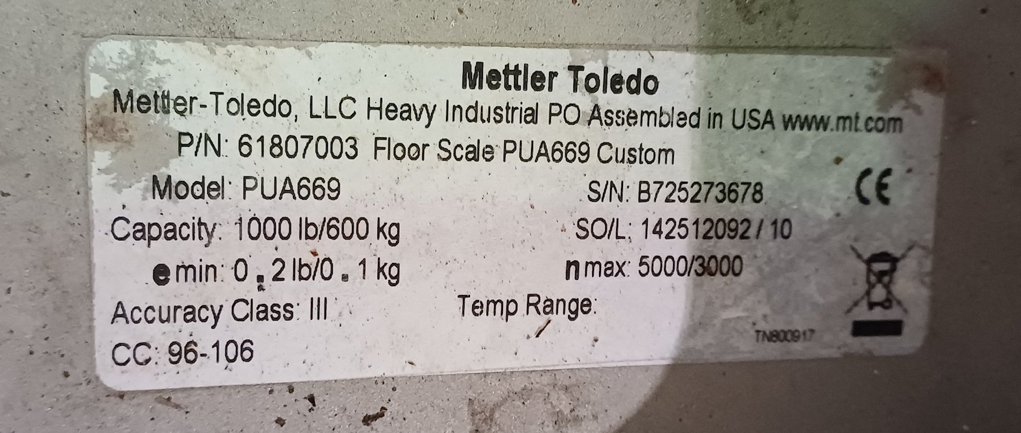 Stainless Steel 316 Mettler Toledo portable platform weigh scales - Miscellaneous - IPP# 242850