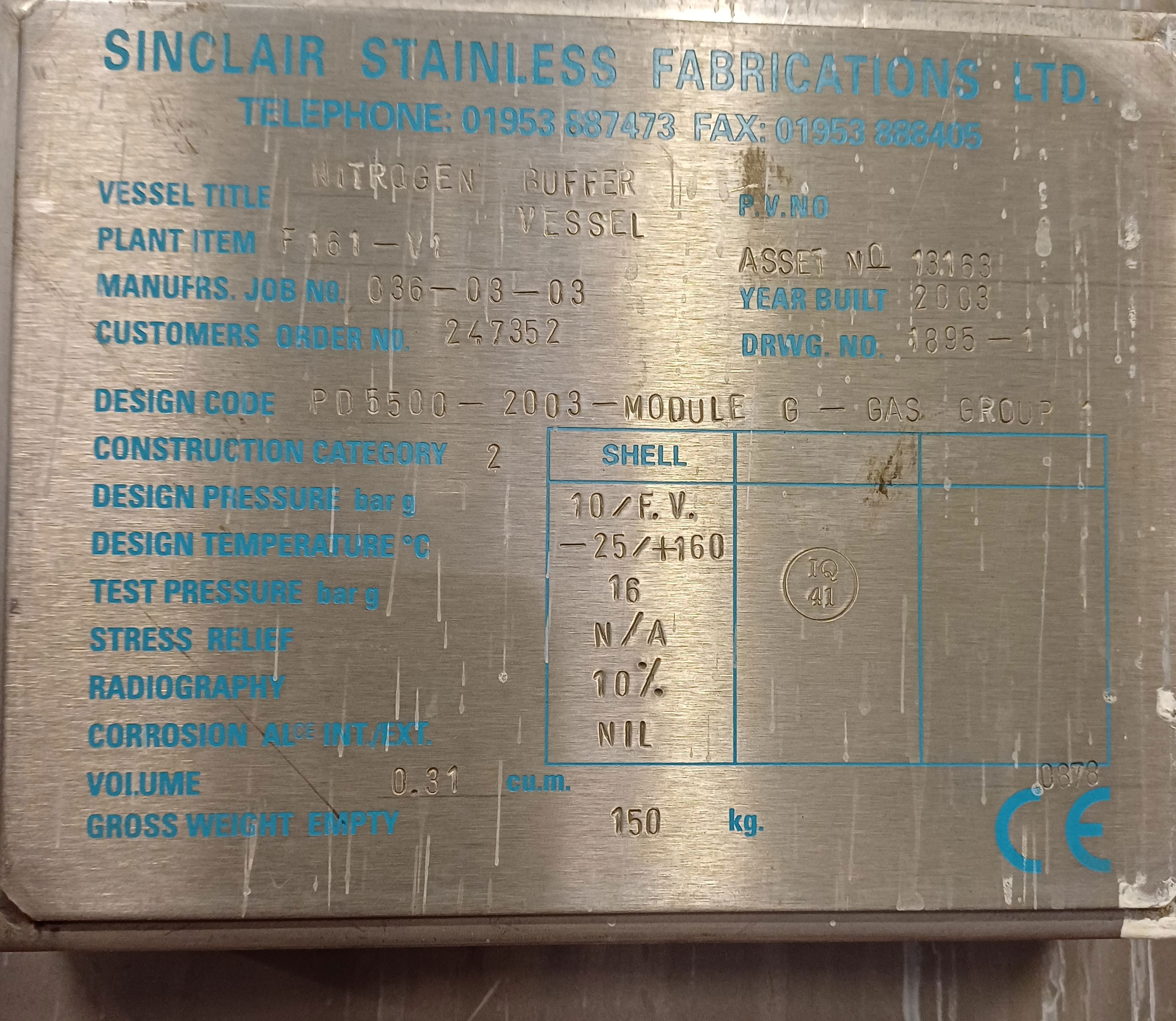 Stainless Steel 316L Krauss Maffei HZ-1250-2.5-PH Centrifuge-Peeler - IPP# 242962