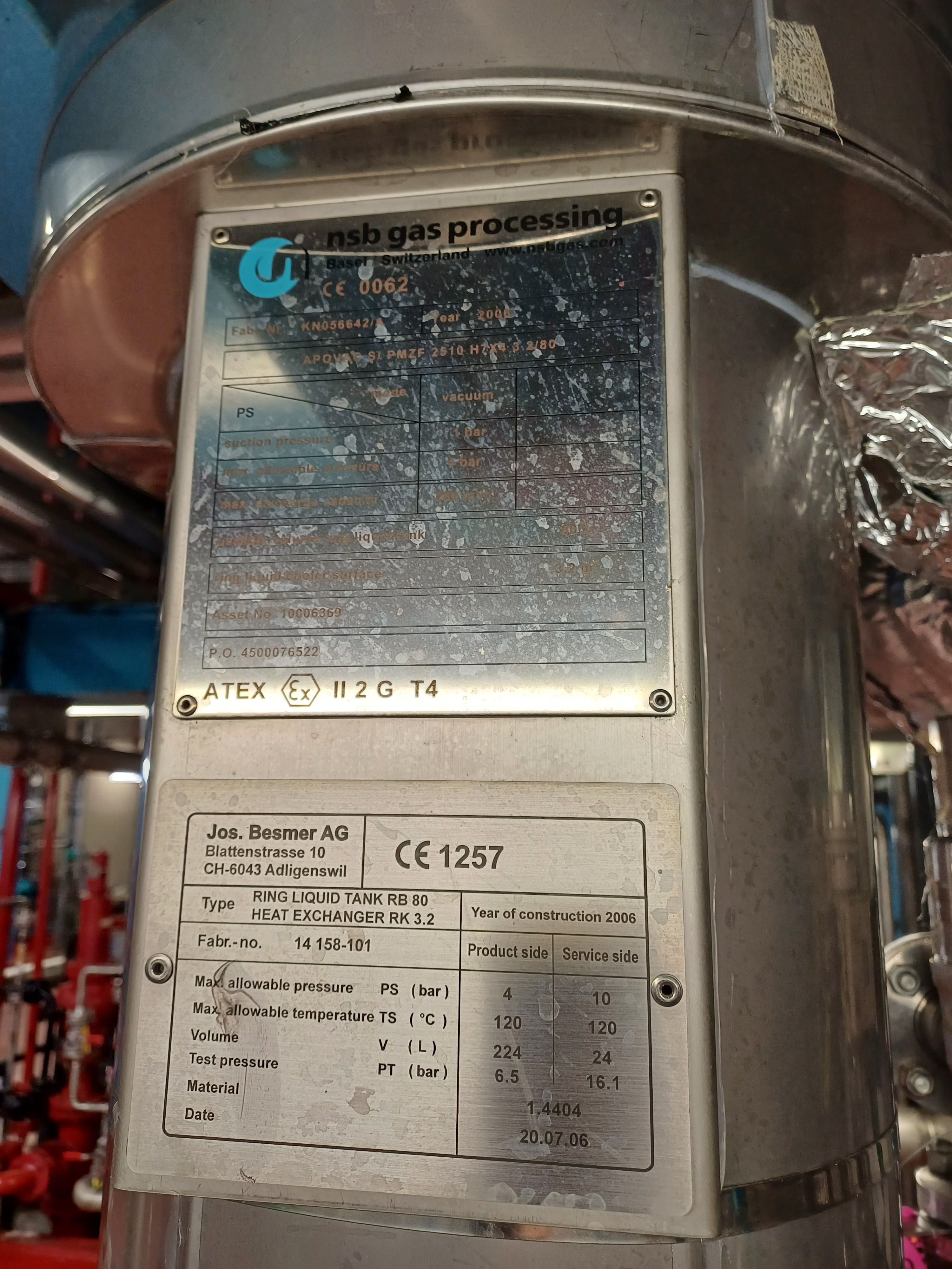  260 m3/h (153 CFM) Stainless Steel 316L  Pump-Vacuum For Sale - IPP# 243039