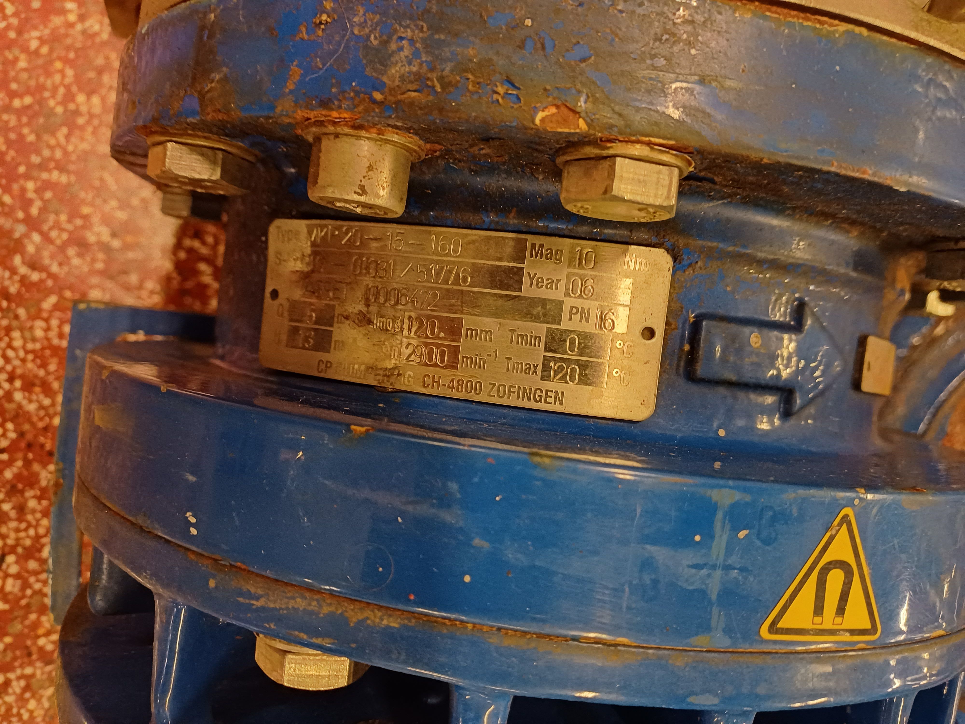  Stainless Steel 316 Centrifugal Pump 5 m3/h (22 GPM) For Sale - IPP# 243144