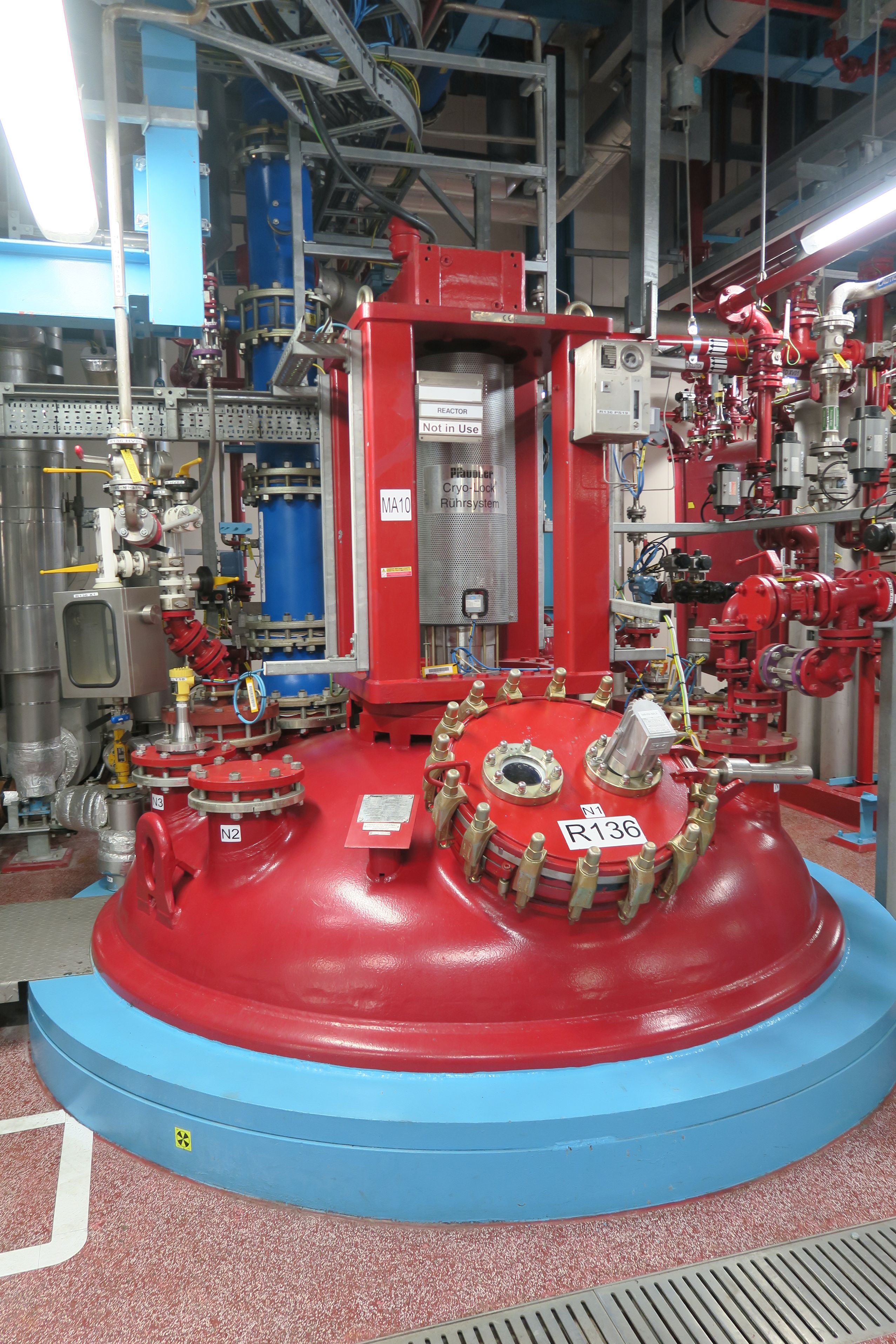 Glasslined Pfaudler BE Batch-Type Agitated Reactor
