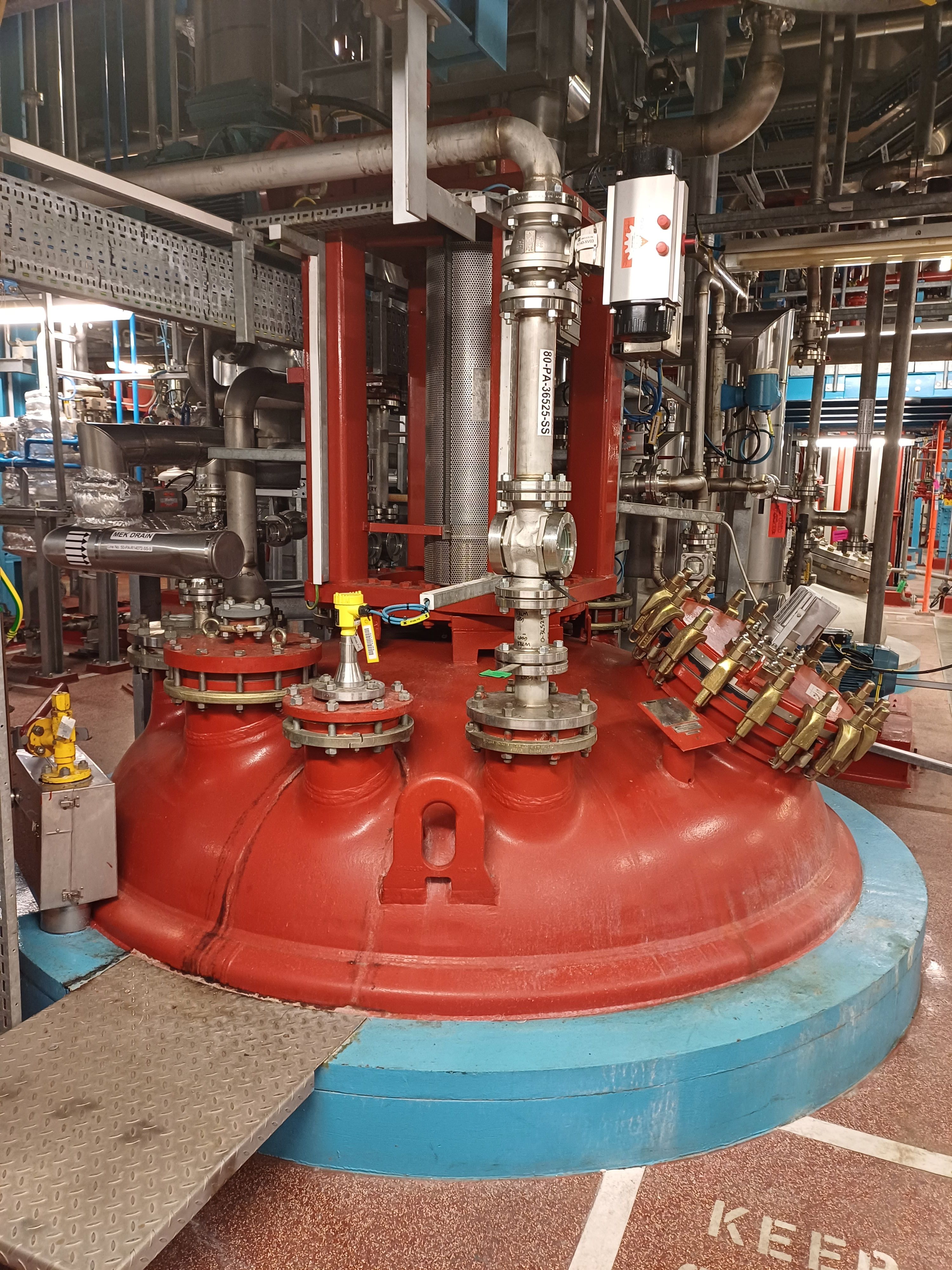 Glasslined Pfaudler BE Batch-Type Agitated Reactor