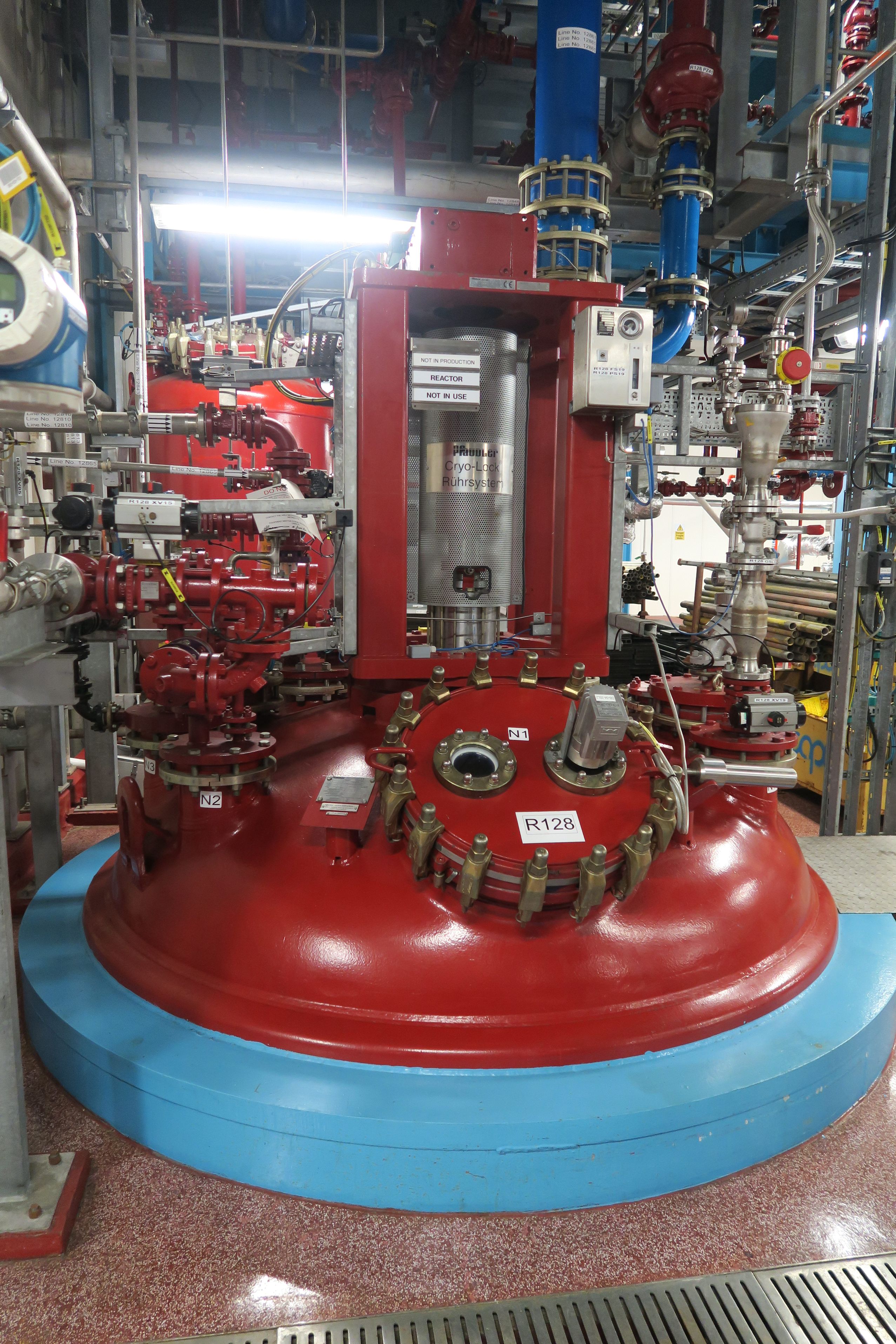 Glasslined Pfaudler BE Batch-Type Agitated Reactor