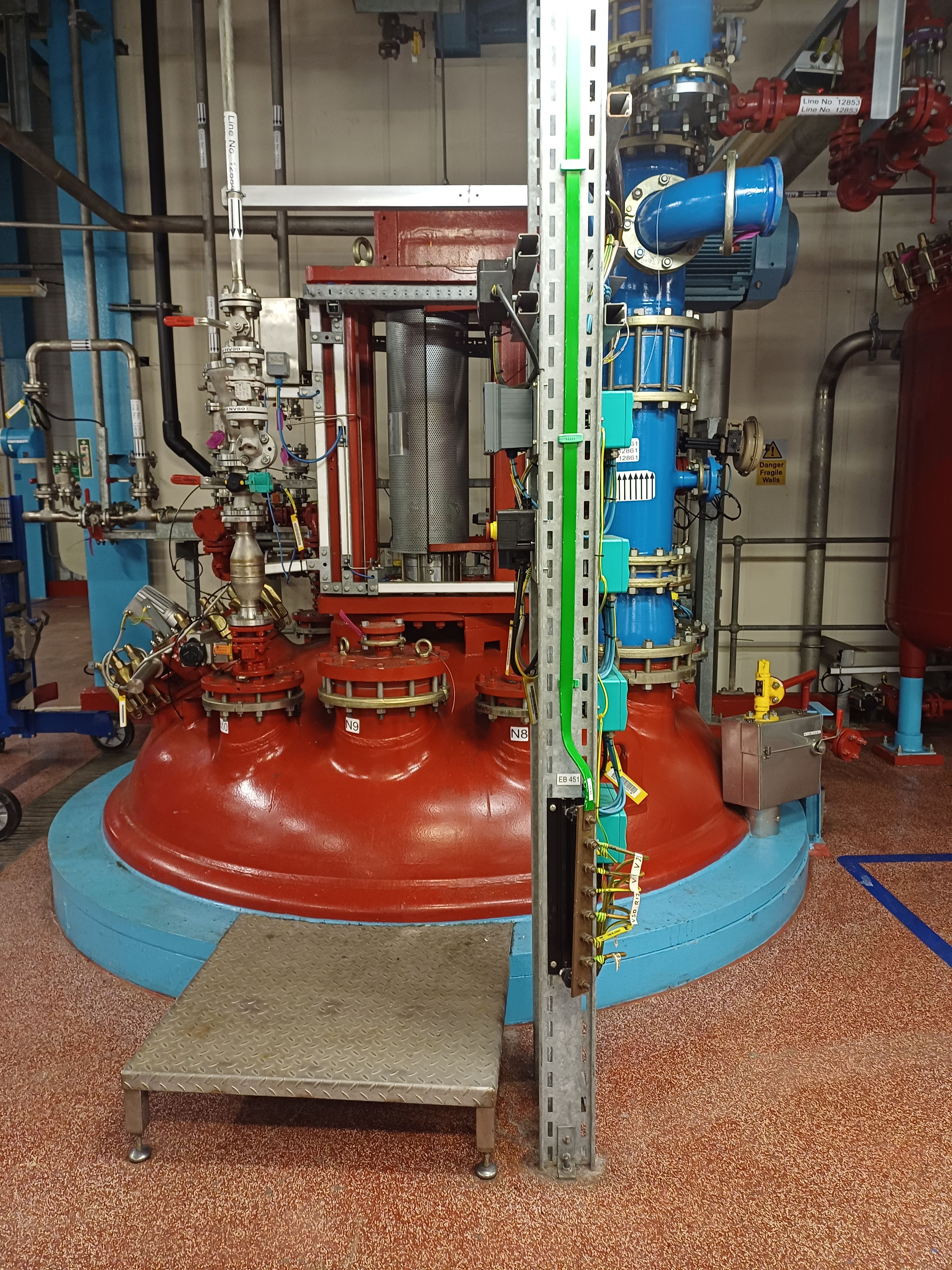 Glasslined Pfaudler BE Batch-Type Agitated Reactor