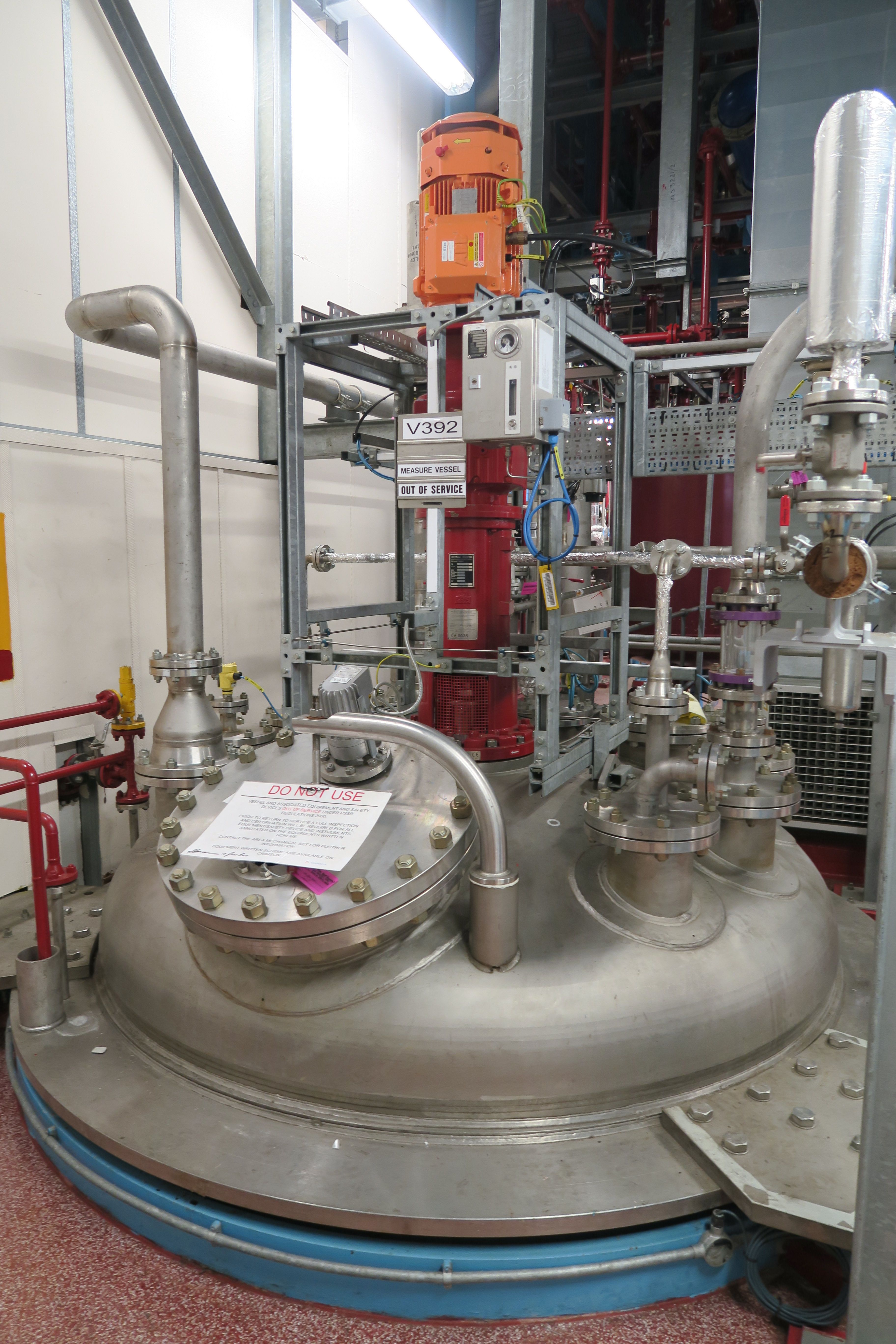  Batch-Type Agitated Reactor 11,350 L (3,000 gallons) Stainless Steel 316 For Sale - IPP# 243347
