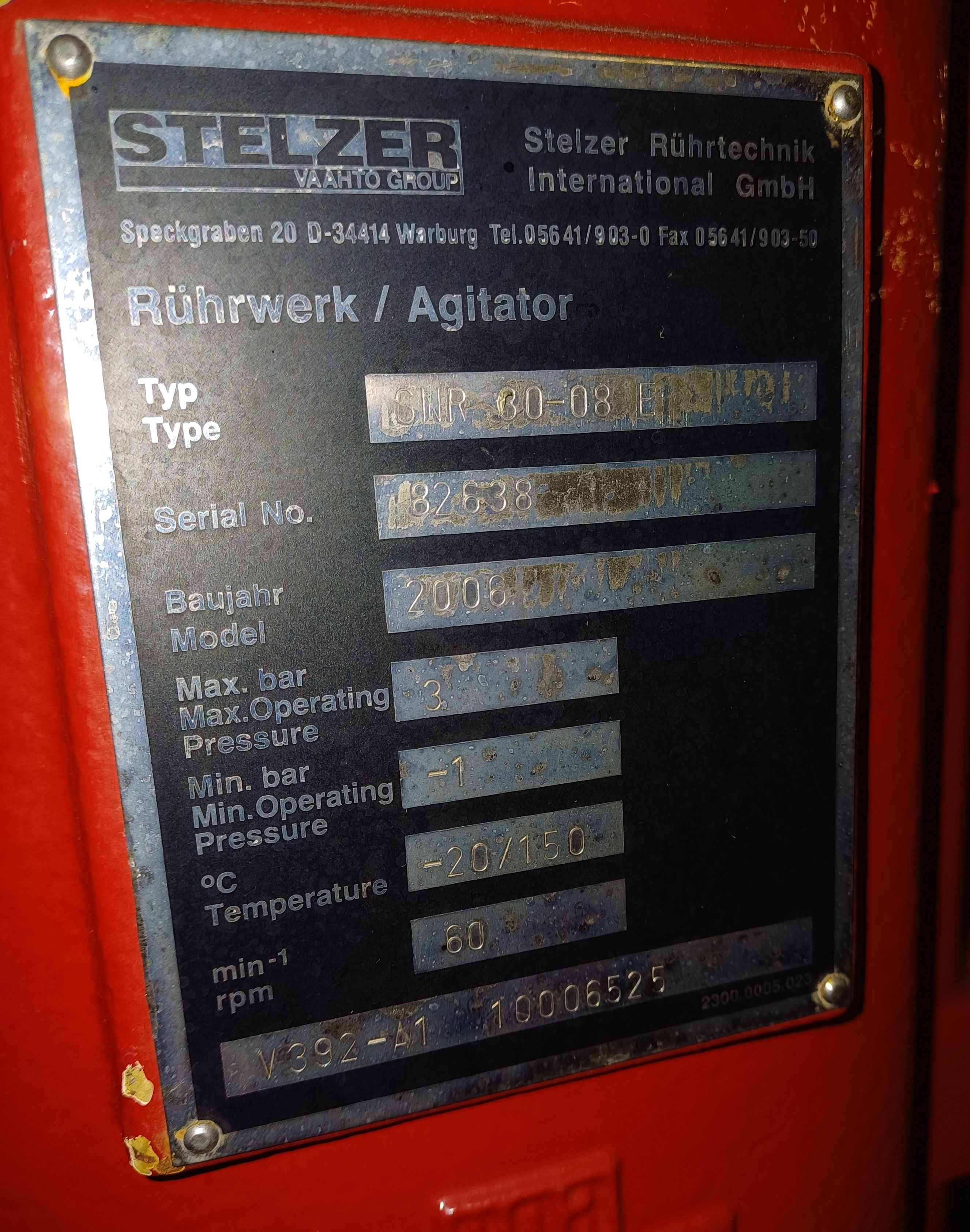  Batch-Type Agitated Reactor 11,350 L (3,000 gallons) Stainless Steel 316 For Sale - IPP# 243347