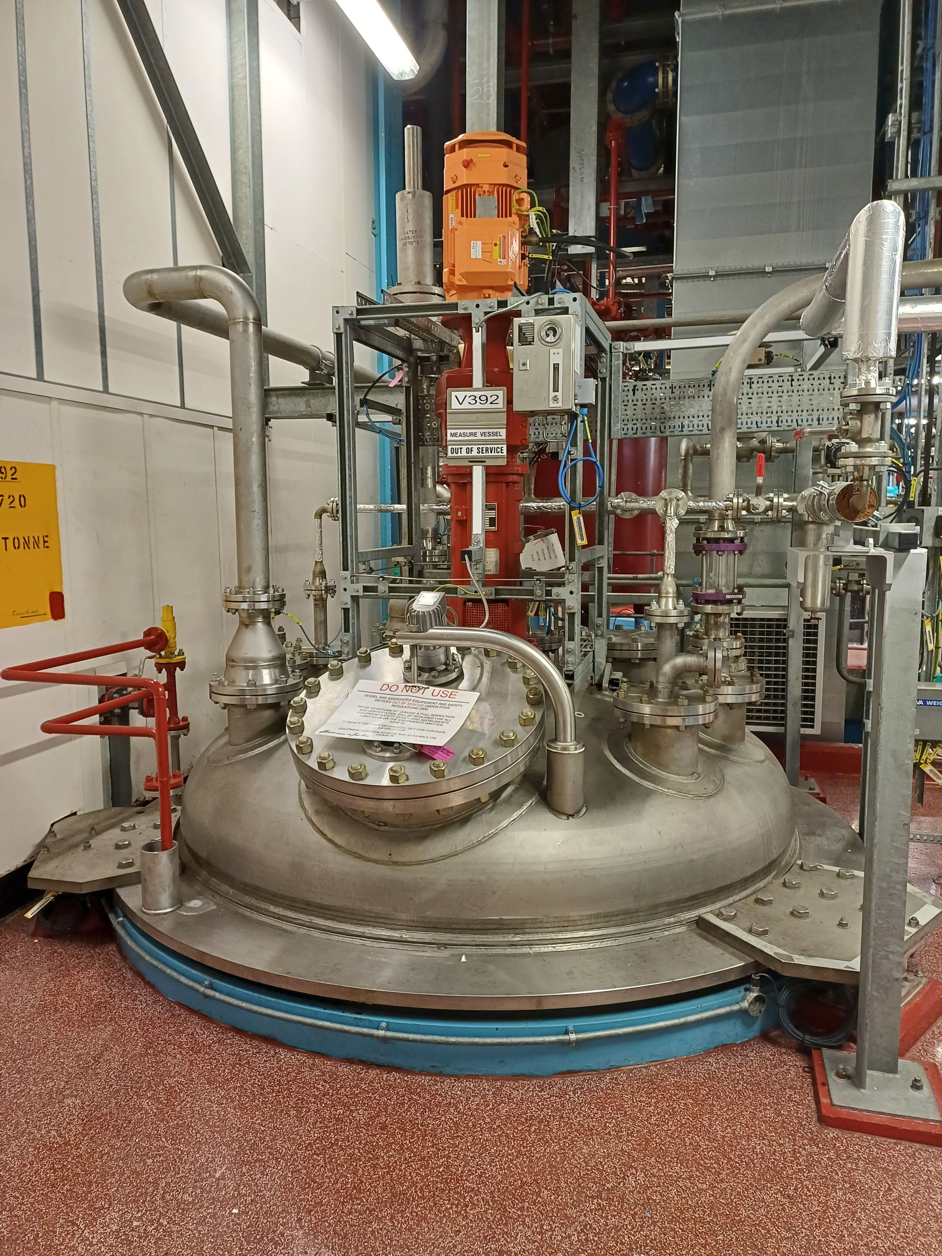  Batch-Type Agitated Reactor 11,350 L (3,000 gallons) Stainless Steel 316 For Sale - IPP# 243347