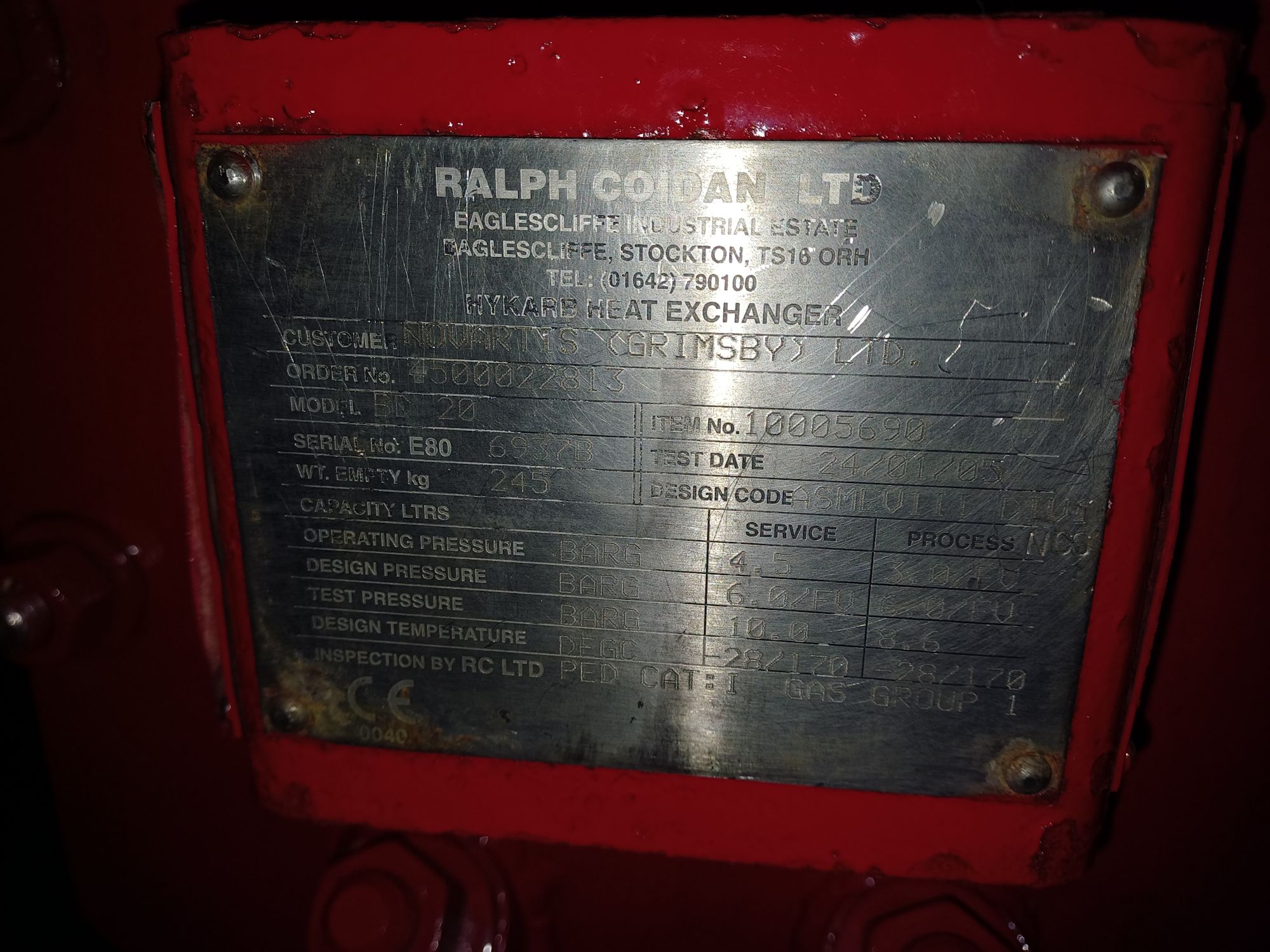 Graphite Ralph Coidan BD 20 Block Heat Exchanger - IPP# 243445