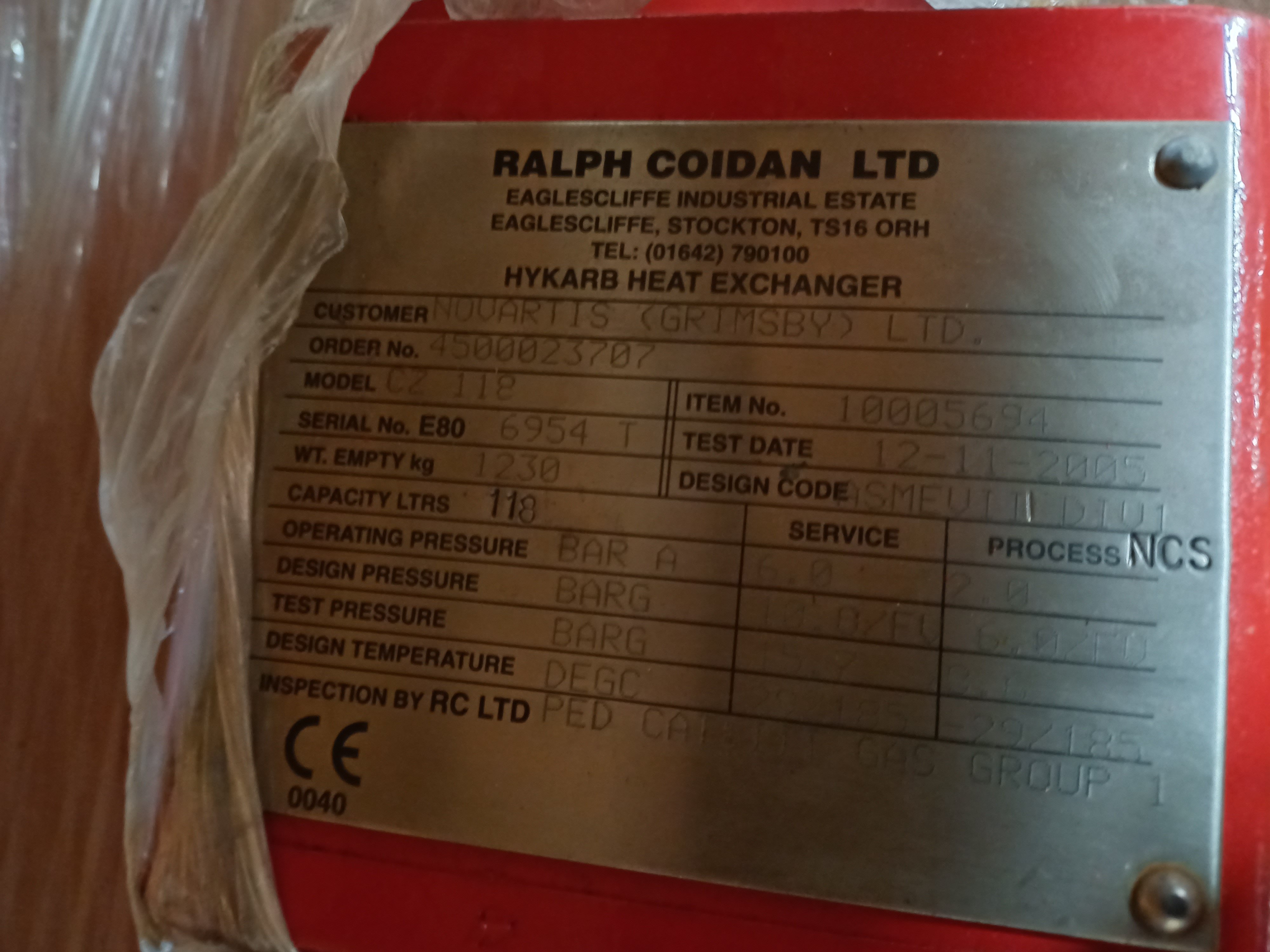  Block Heat Exchanger 10 m² (107.6 ft²) Graphite For Sale - IPP# 243452