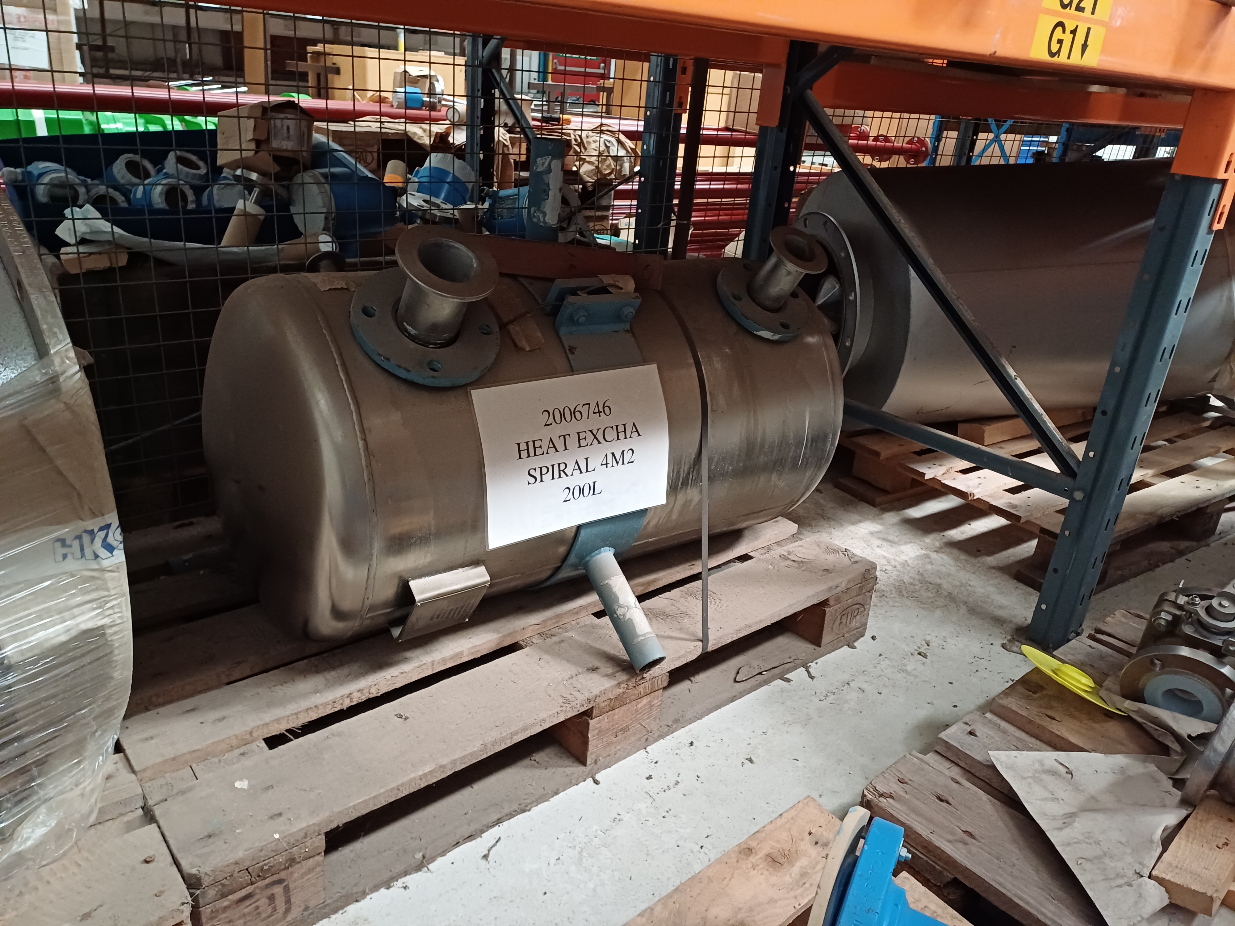  Stainless Steel Other Spiral Heat Exchanger 4 m² (43.1 ft²) For Sale - IPP# 243459