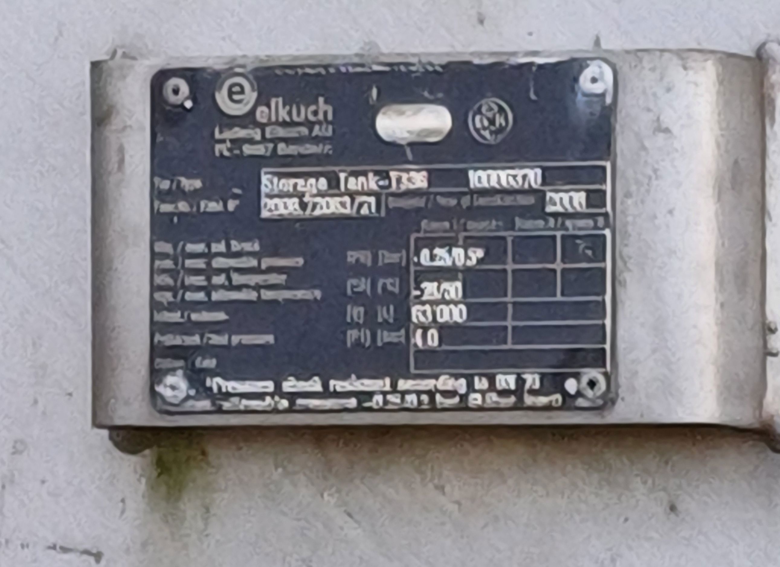   Tank 63,000 L (16,650 gallons) Stainless Steel 316 For Sale - IPP# 243409