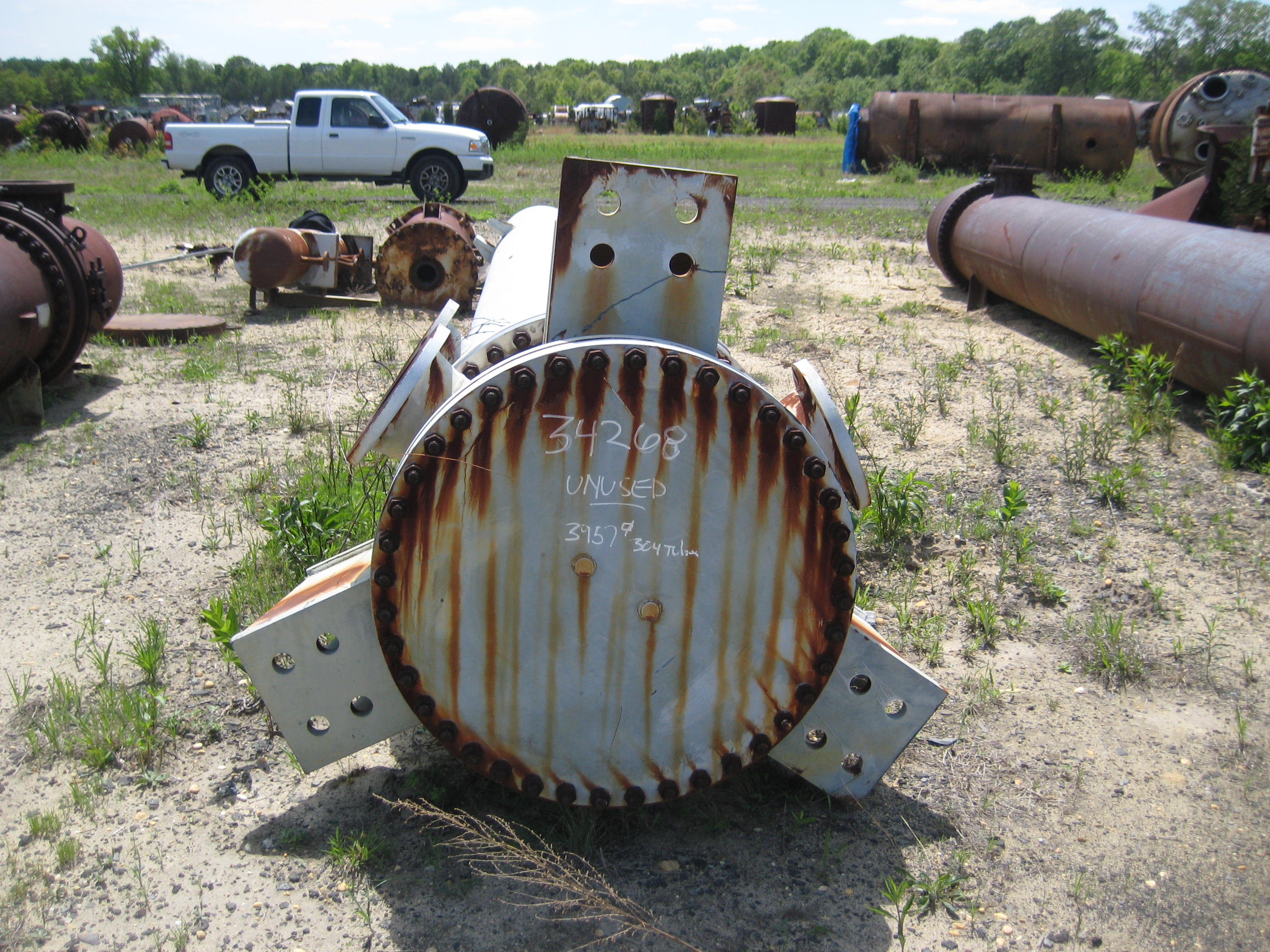 IPP# 34268, 367.6 m² (3,957 ft²) Unused Stainless Steel 304 Shell and Tube Heat Exchanger For Sale