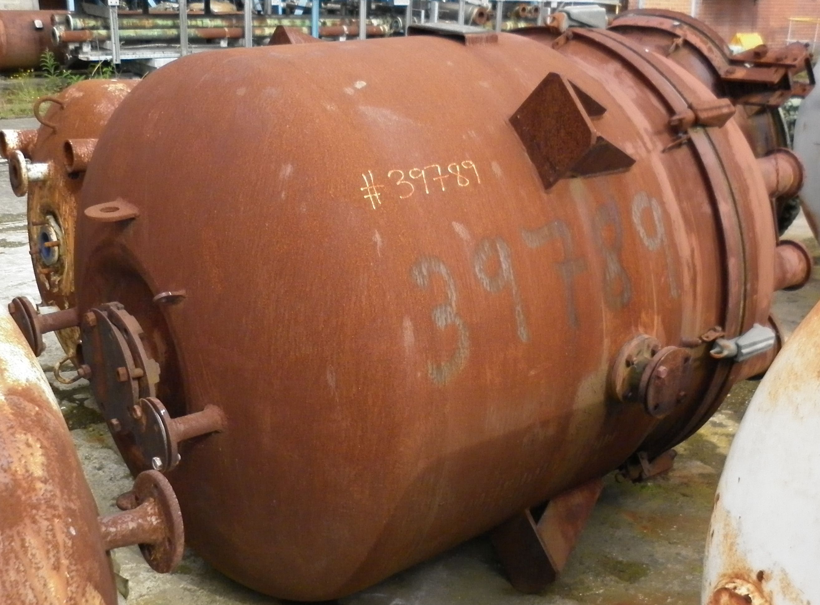 IPP# 39789, 1,770 L (467.6 gallons) Unused Glasslined Batch-Type Agitated Reactor For Sale