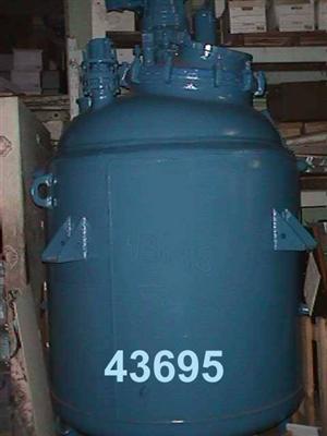 IPP# 43695, 2,839 L (750 gallons)  Glasslined Batch-Type Agitated Reactor For Sale