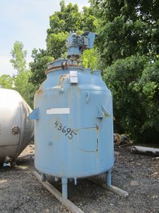 IPP# 43695, 2,839 L (750 gallons)  Glasslined Batch-Type Agitated Reactor For Sale